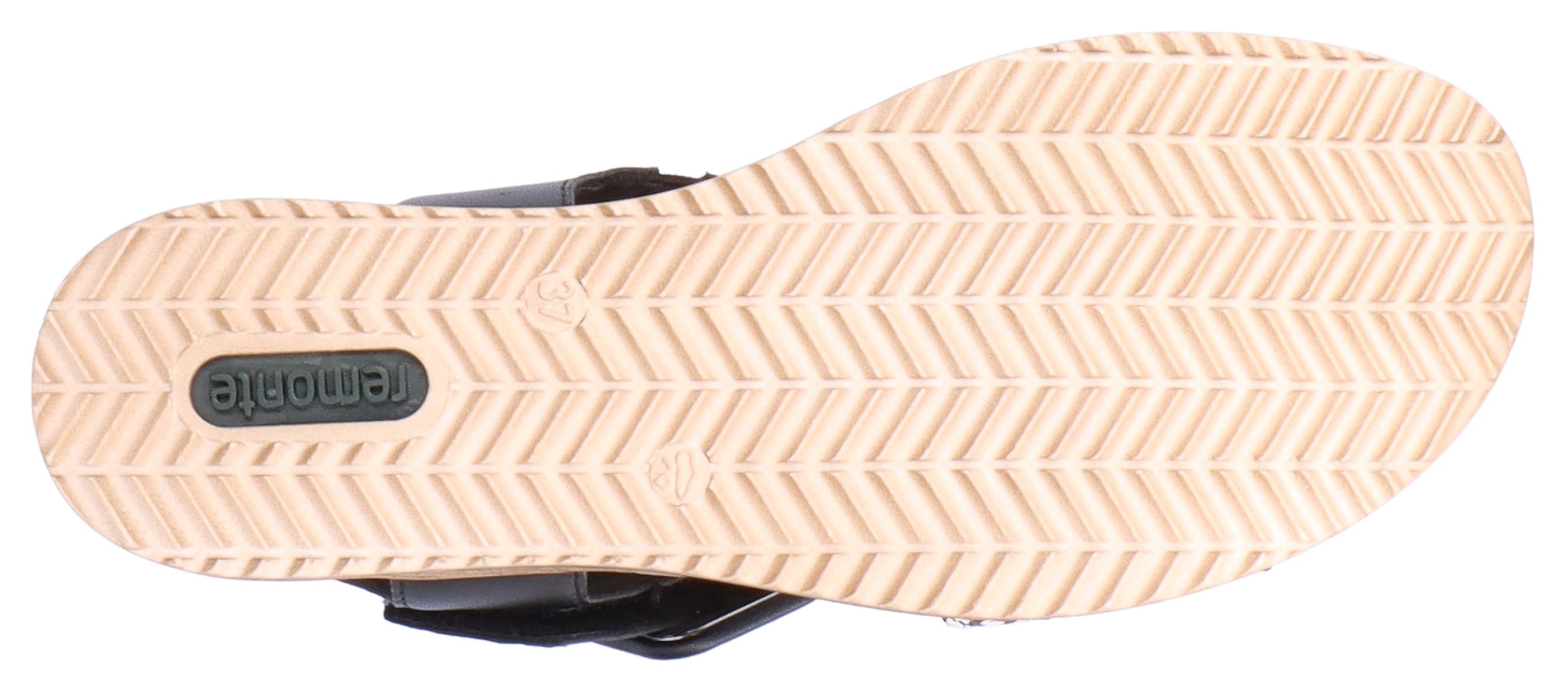 Remonte Sandalette »ELLE-Collection«, Sommerschuh, Sandale, Bequemschuh mit Klett unter der Zierschnalle