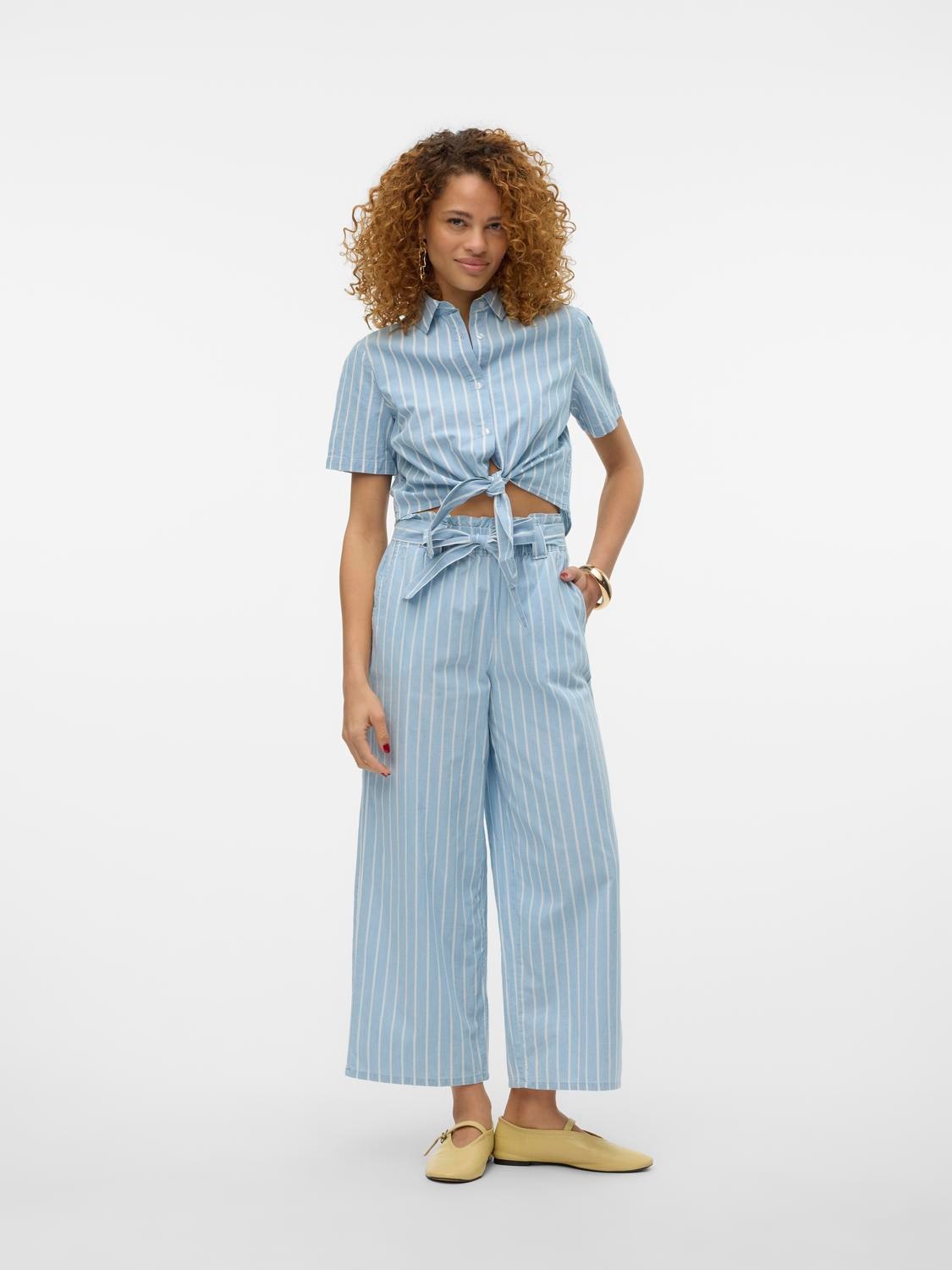 Vero Moda Culotte »VMXENIA HR LOOSE CHAMBRAY CULOTTE PANTS«