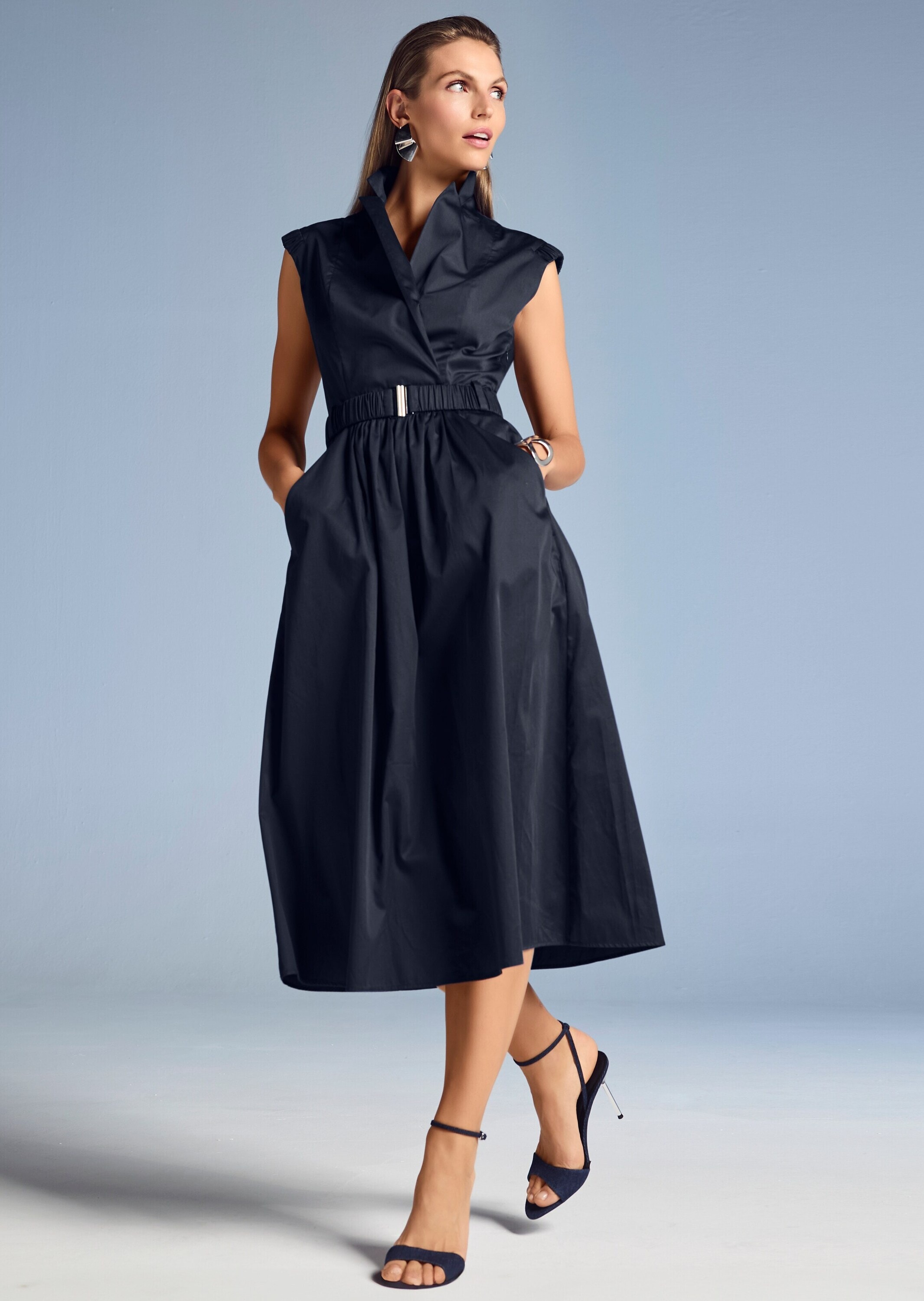 MADELEINE Midikleid »Wickelkleid Sommerkleid mit Gürtel«