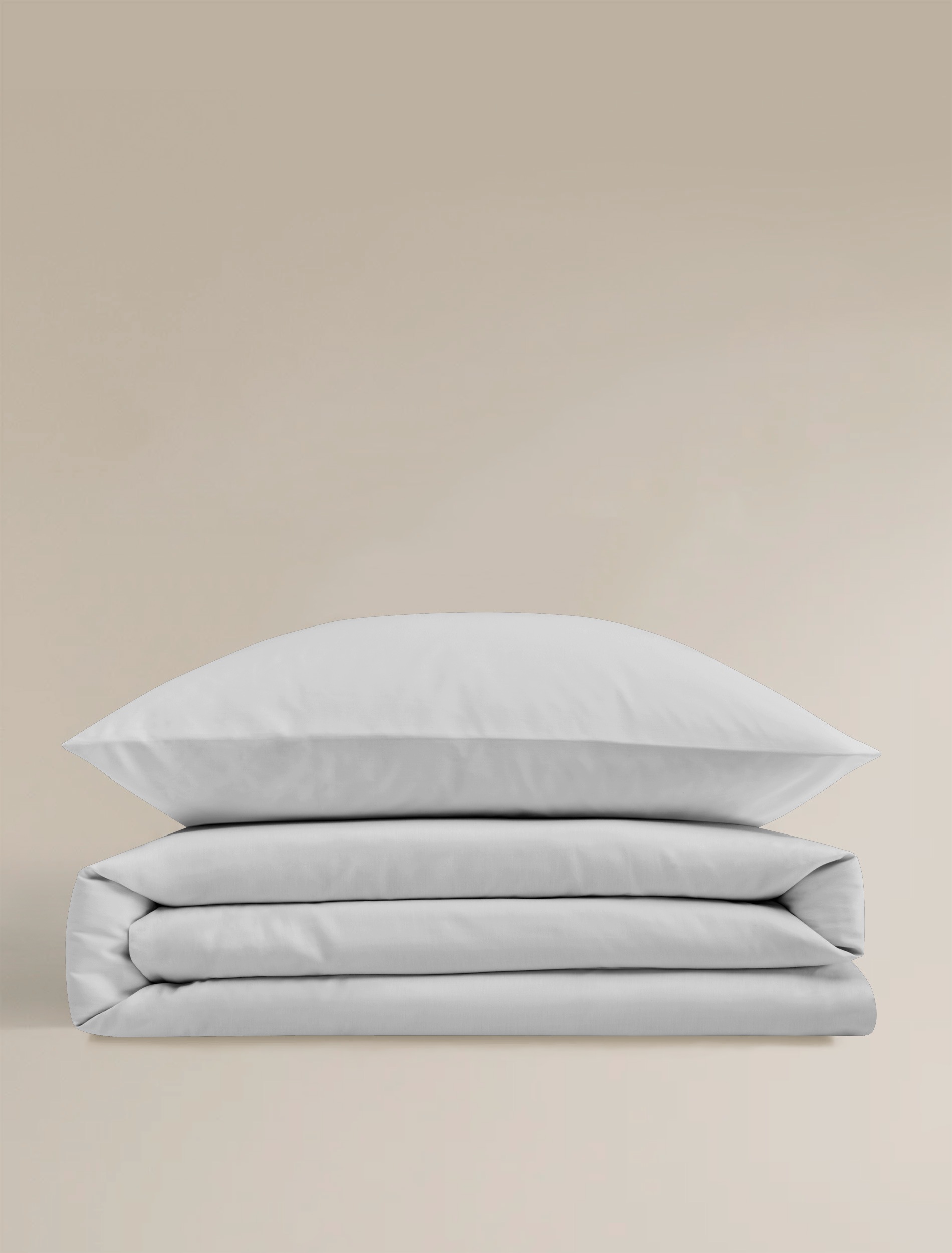 Thumbnail - BIERBAUM Bettwäsche "Elegant uni" 3 Stk. Mako-Satin, 100 % Baumwolle, Uni, pflegeleicht