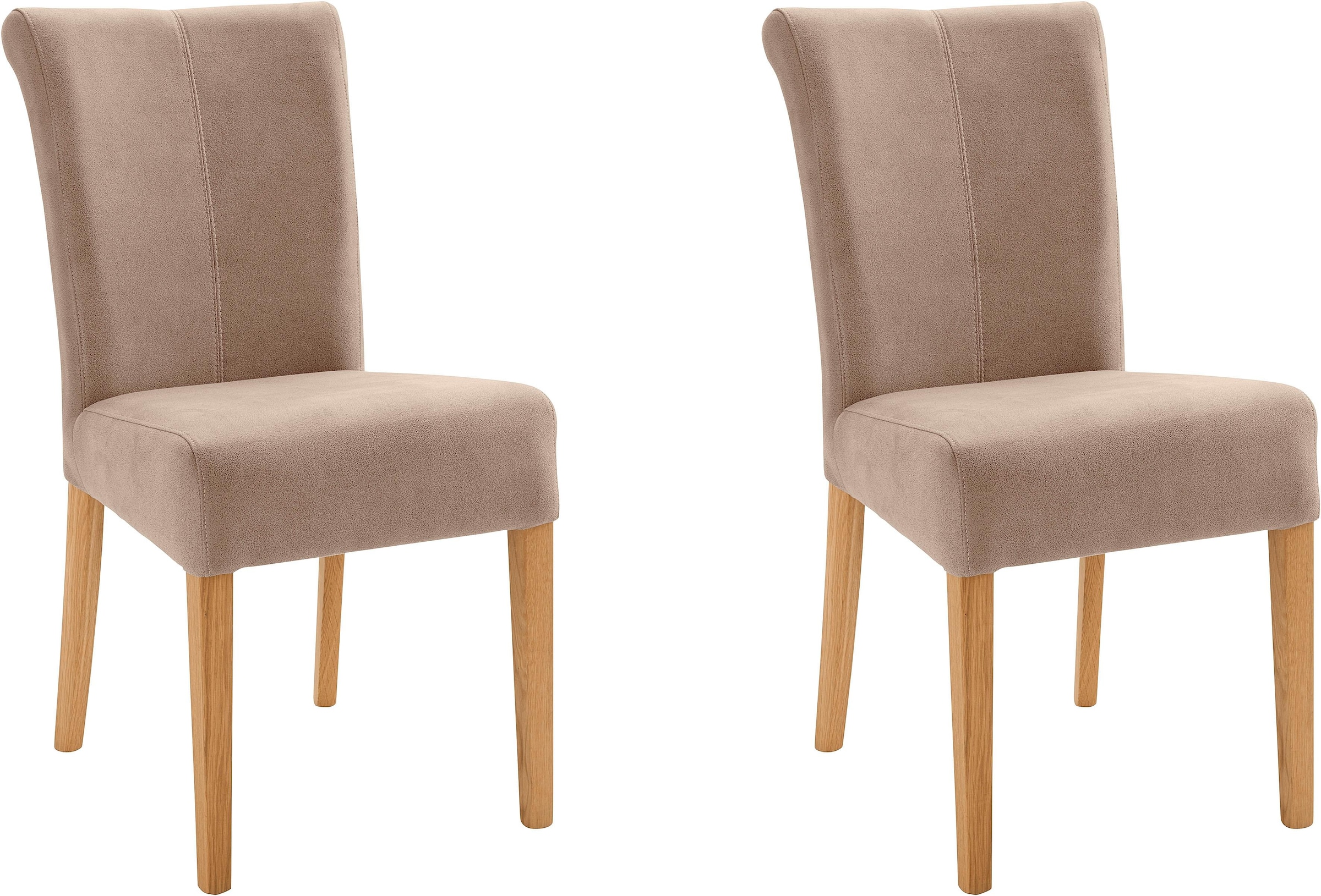 Home affaire 4-Fußstuhl "Barcelona" (Set) 2 Stk. Microfaser Stuhlbeine aus günstig online kaufen