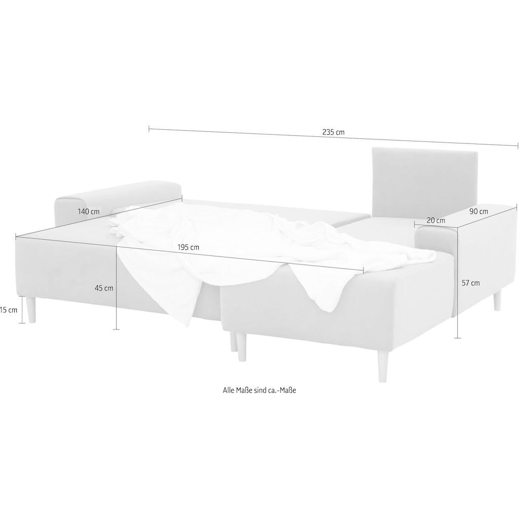 INOSIGN Ecksofa »Samu L-Form«