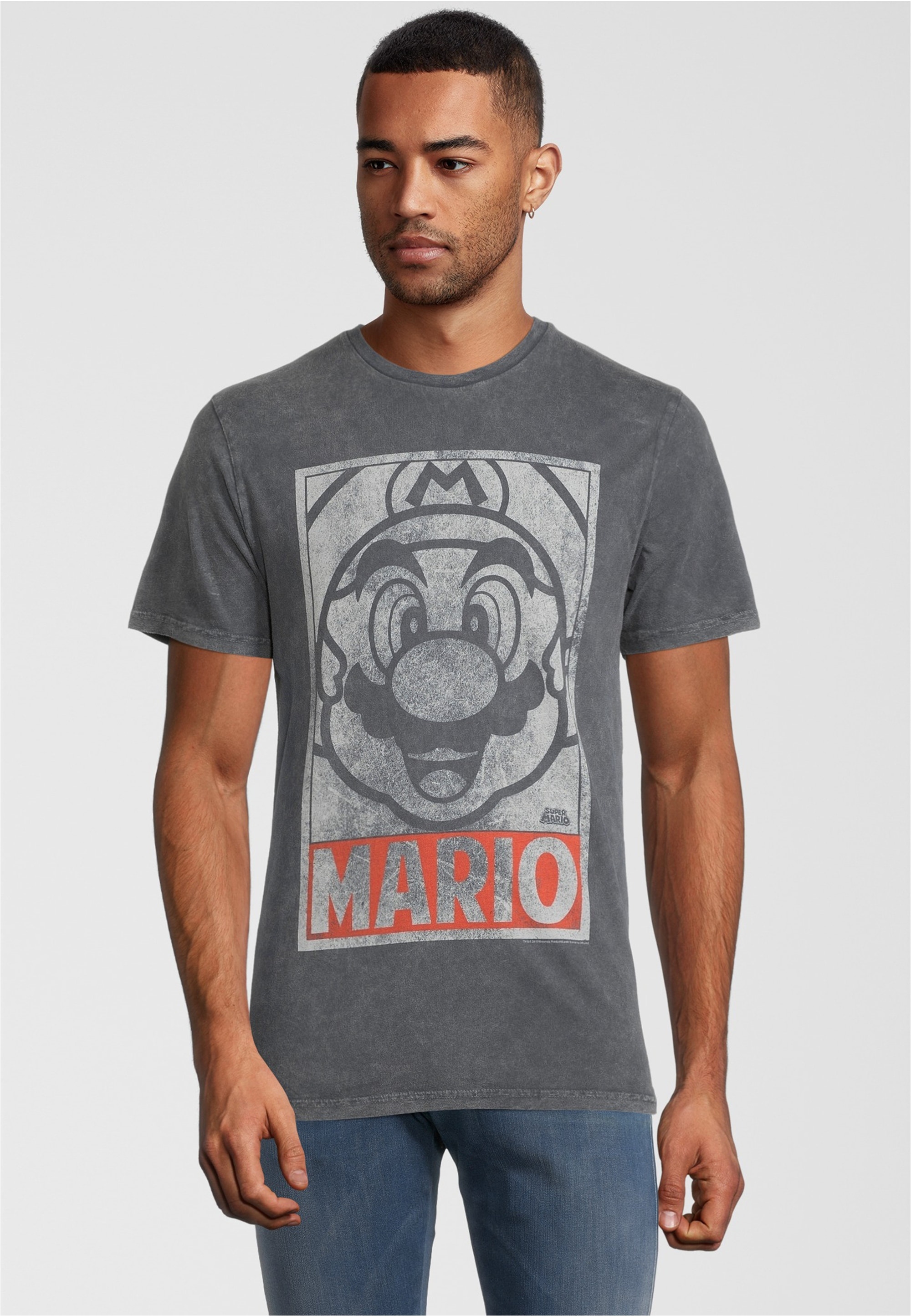 Recovered T-Shirt "Super Mario Vintage Tonal Face", mit angesagtem Logodruc günstig online kaufen