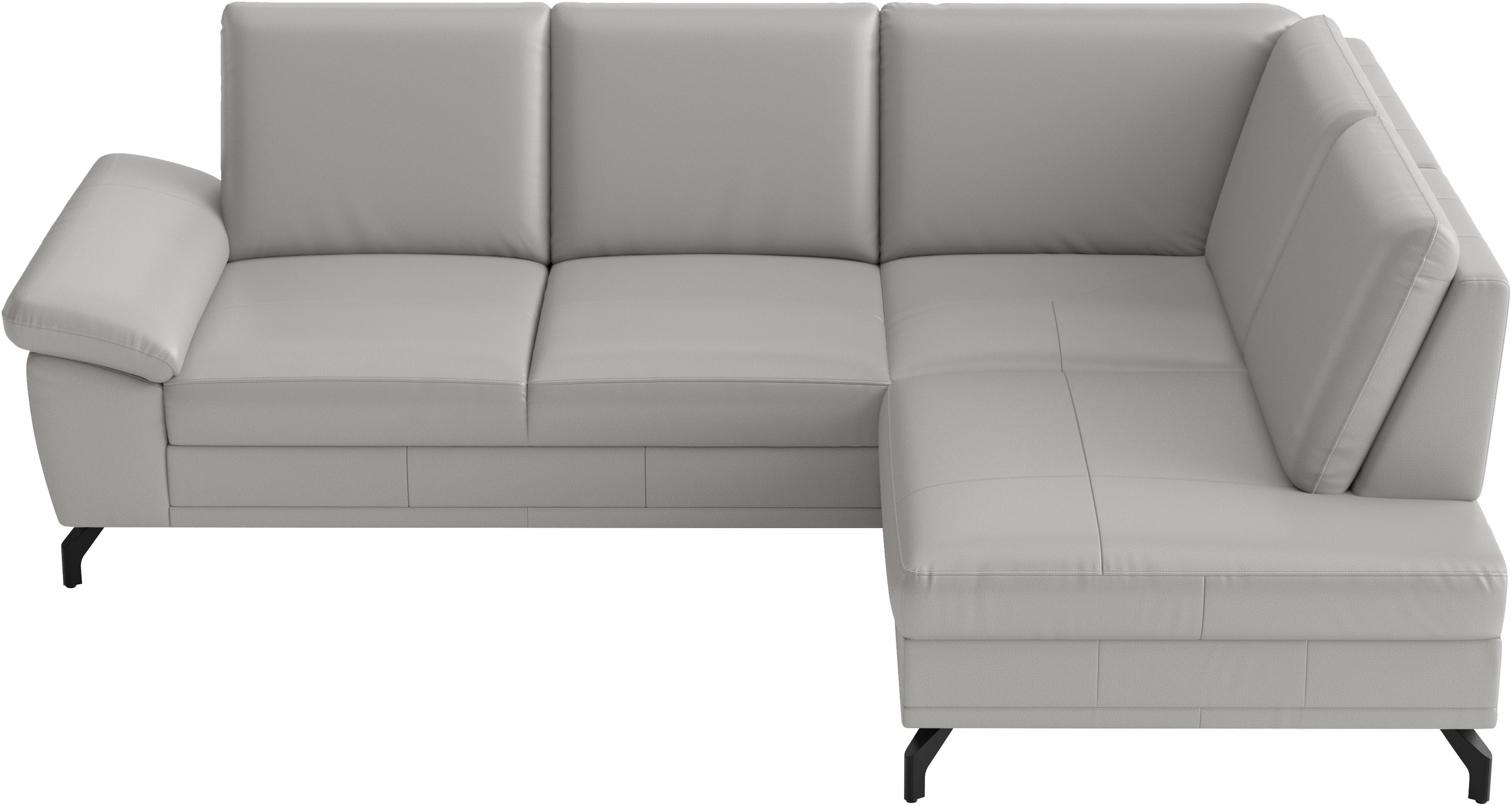 sit&more Ecksofa "Chelsea L-Form, B: 249 cm, Armteil- & Sitztiefenverstellung, Leder" optional mit Schlaffunktion und Bettkasten