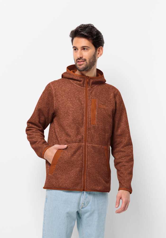 Jack Wolfskin Fleecejacke "TANNENSPUR HOODED JKT M", mit Kapuze