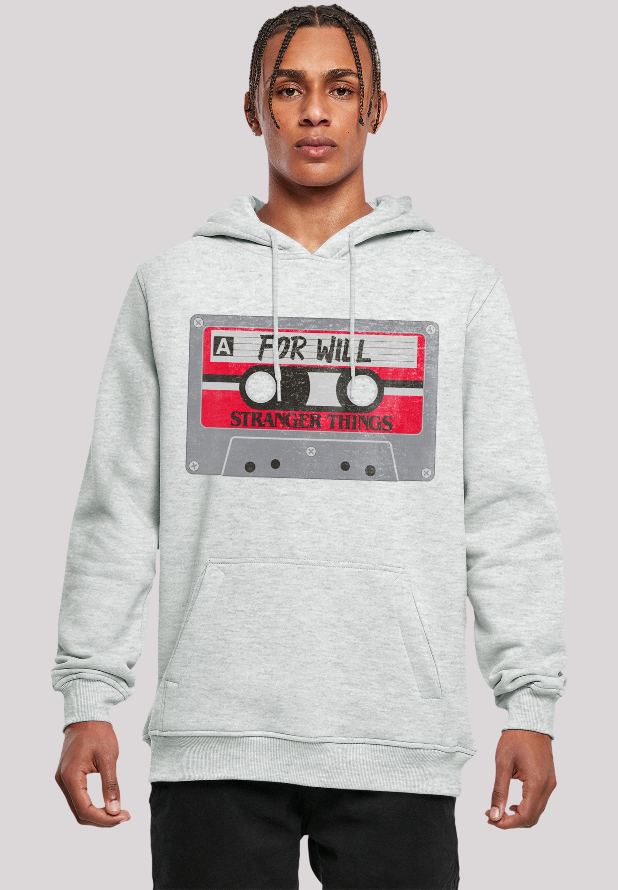 F4NT4STIC Kapuzenpullover "Stranger Things Cassette For Will Netflix", Premium Qualität