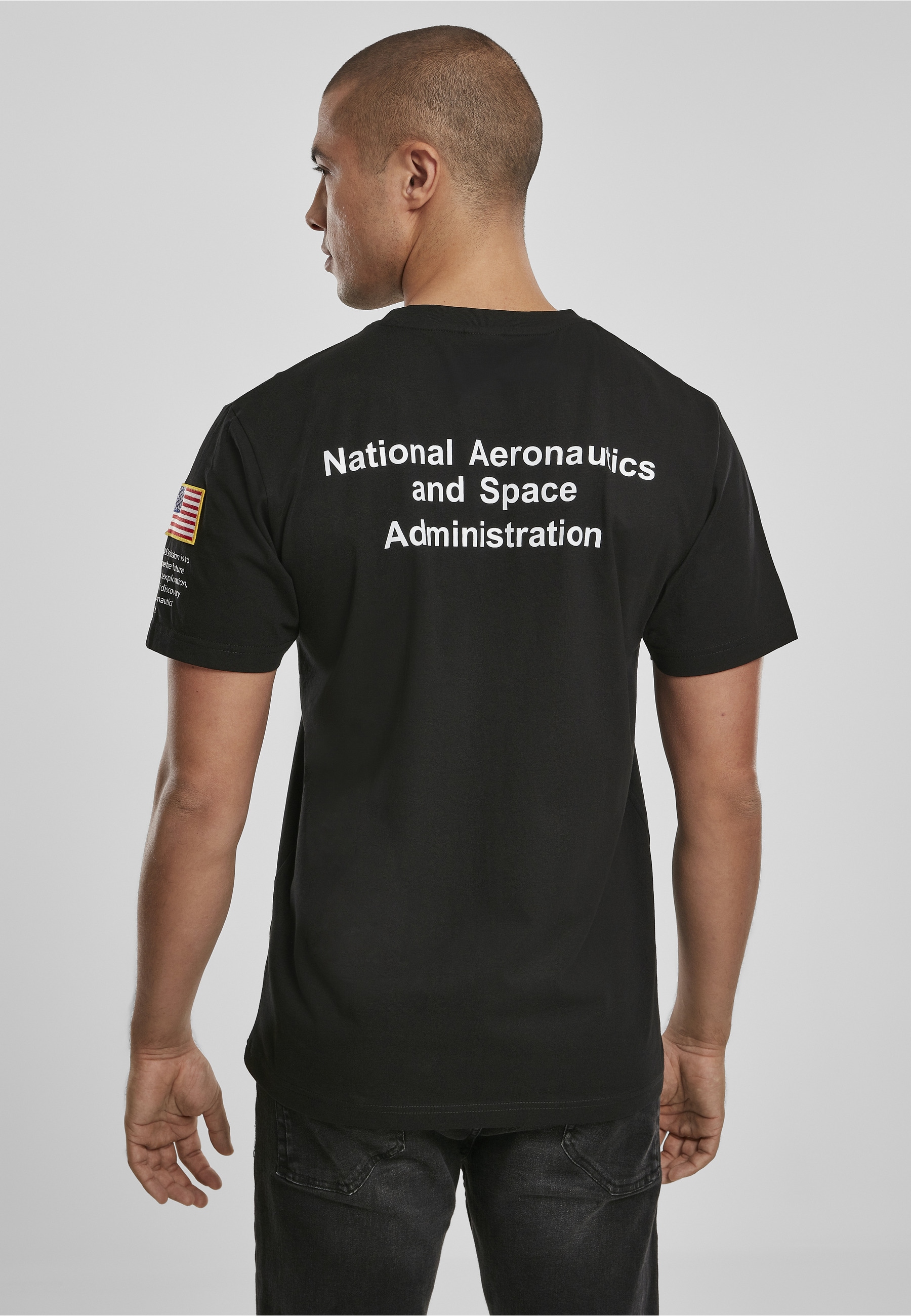 MisterTee T-Shirt »MisterTee Herren NASA Insignia Logo Flag Tee« 1 Stk.