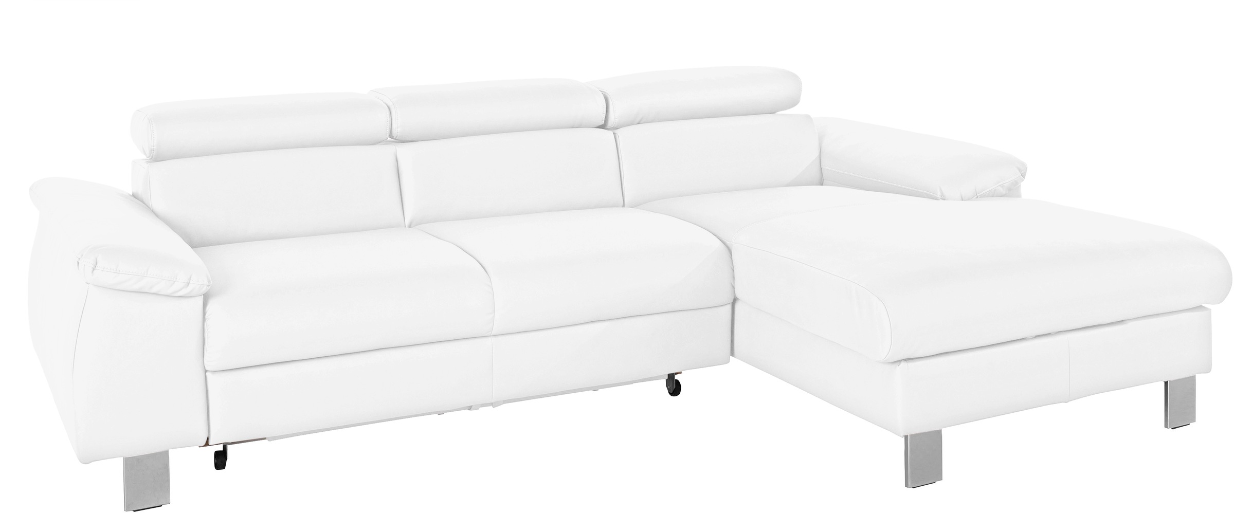 COTTA Ecksofa "Komaris L-Form, B: 244 cm" mit Kopfteilverstellung, optional günstig online kaufen