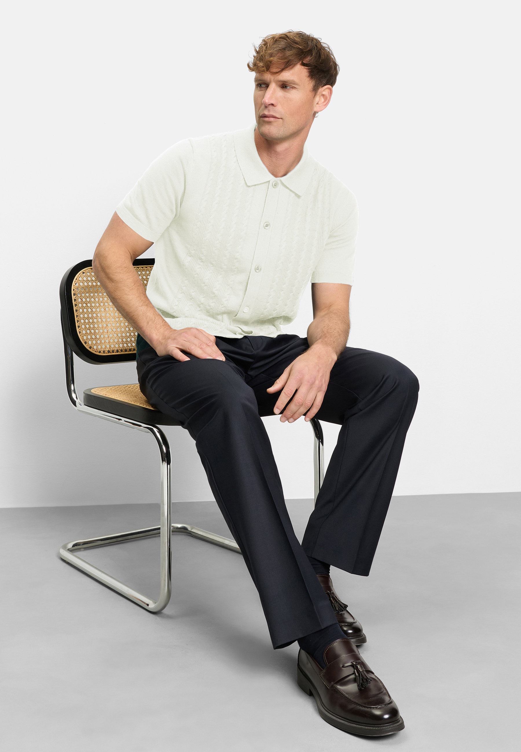 OLYMP Poloshirt "OLYMP Casual Strick" günstig online kaufen