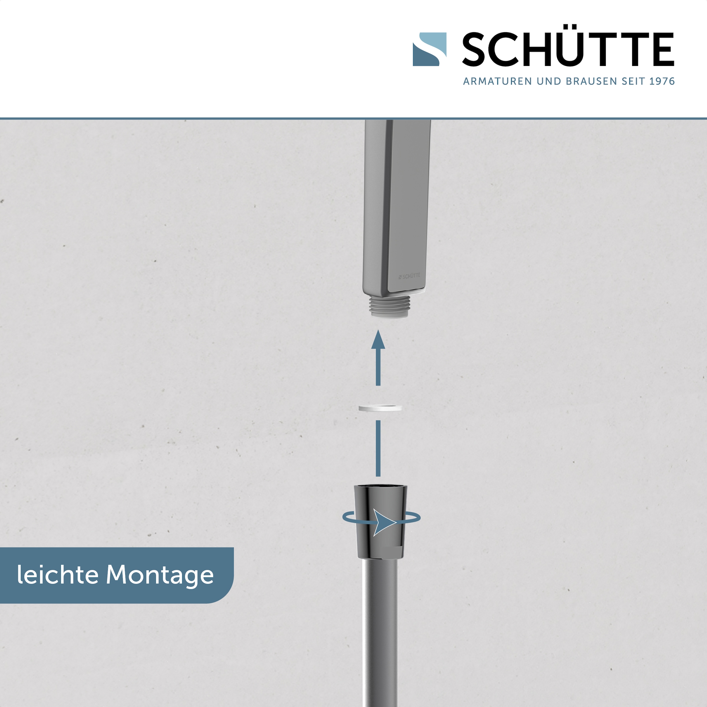 Schütte Handbrause »HAWAII«, 3-fach verstellbar, mit Antikalknoppen, wassersparend, rund