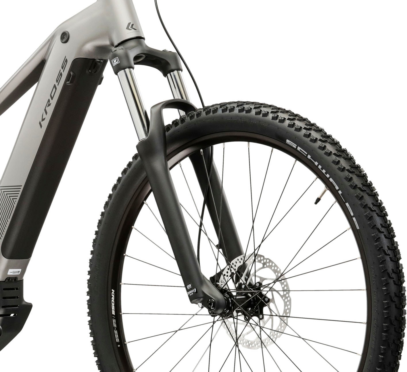 Kross »Influx Hybrid 2.0 16,7Ah / 600 Wh 29 Zoll silber 9 Gänge 2026« 9 Gang Shimano CUES U4000 Schaltwerk Kettenschaltung Mittelmotor 250 W