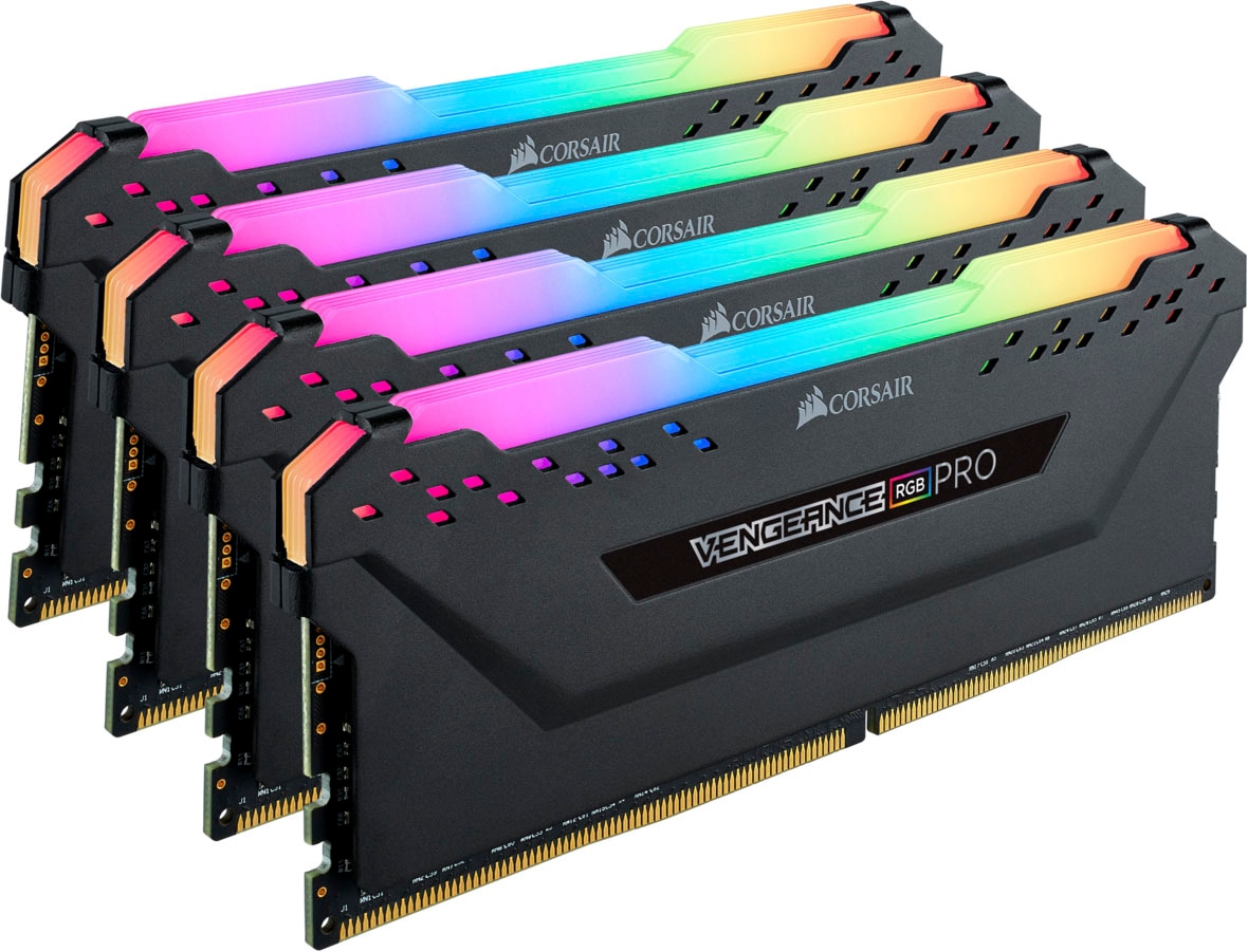 Corsair PC-Arbeitsspeicher »VENGEANCE® RGB PRO 32 GB (4 x 8 GB) DDR4 DRAM 3.200 MHz C16«