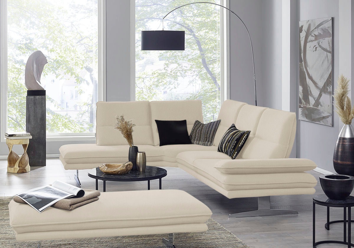 W.SCHILLIG Ecksofa "broadway, Designsofa, mit tollem Sitzkomfort, L-Form" S günstig online kaufen