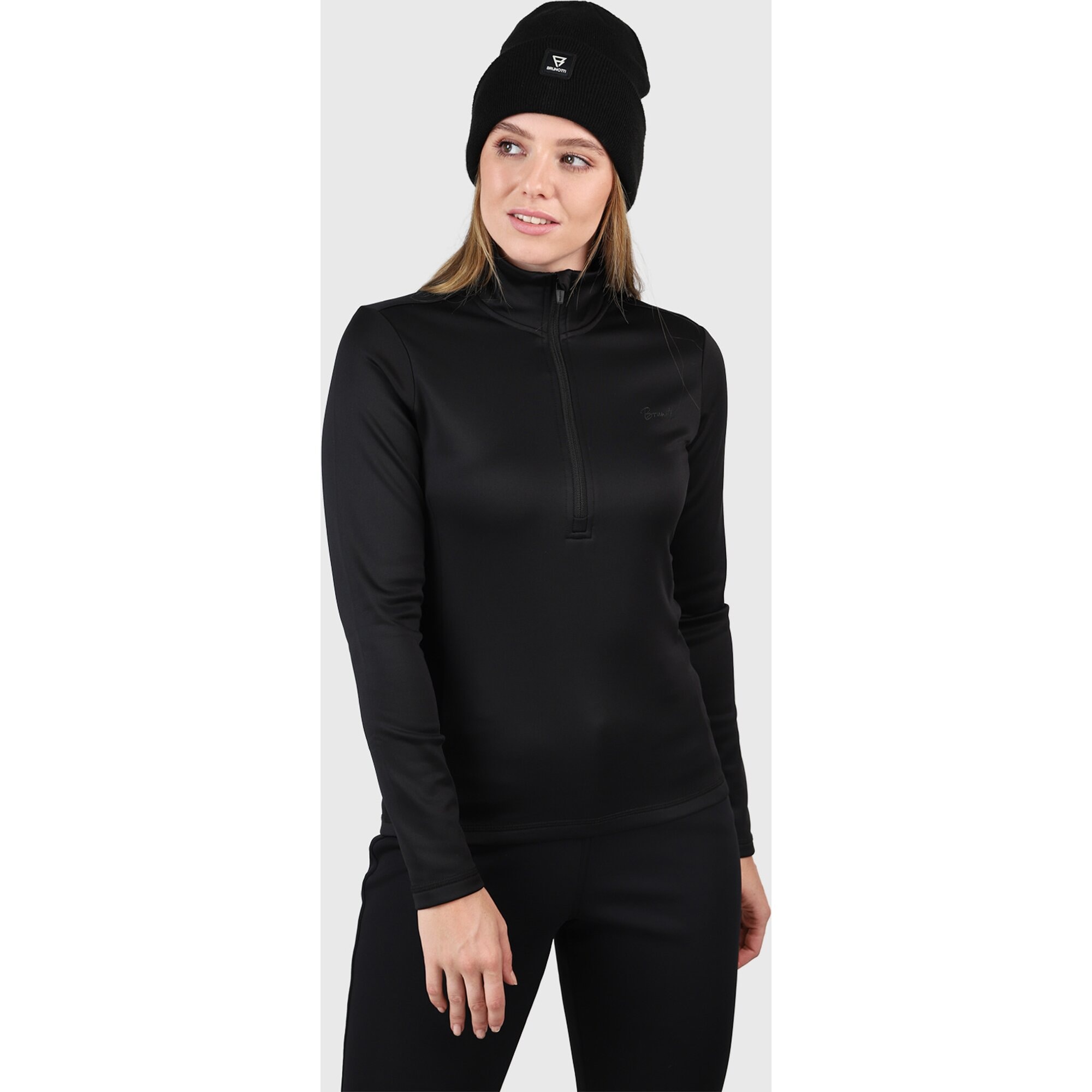 Brunotti Fleecepullover "Heronne Women Fleece", hoch geschlossener Ausschnitt, wasserabweisende Oberfläche