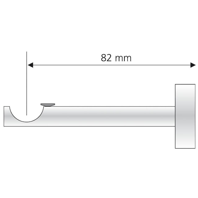 Liedeco Träger, (1 St.), für Gardinenstangen Ø 16 mm auf Rechnung | BAUR