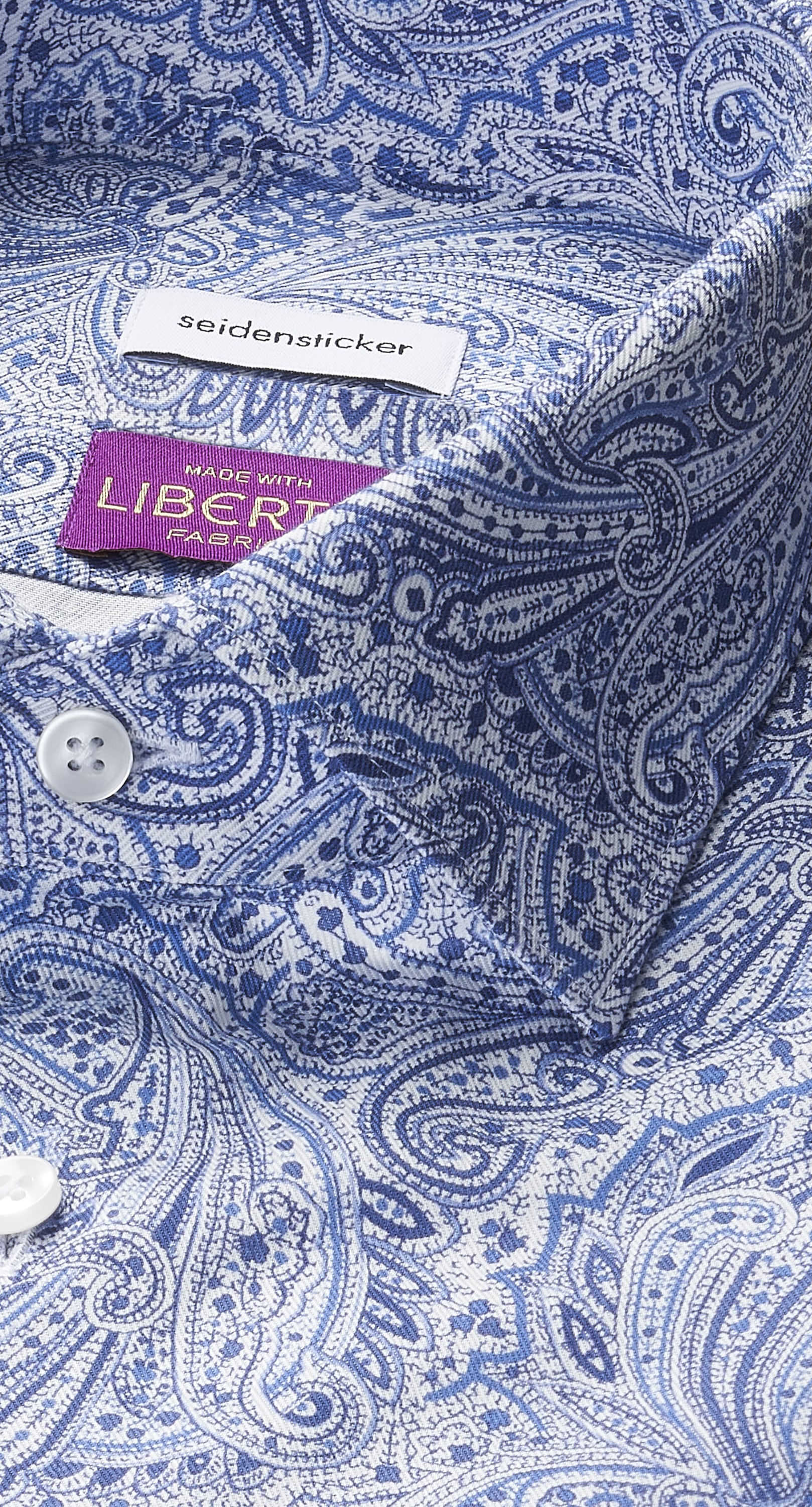 seidensticker Businesshemd »Schwarze Rose« Slim 1/1 Kentkragen Druck