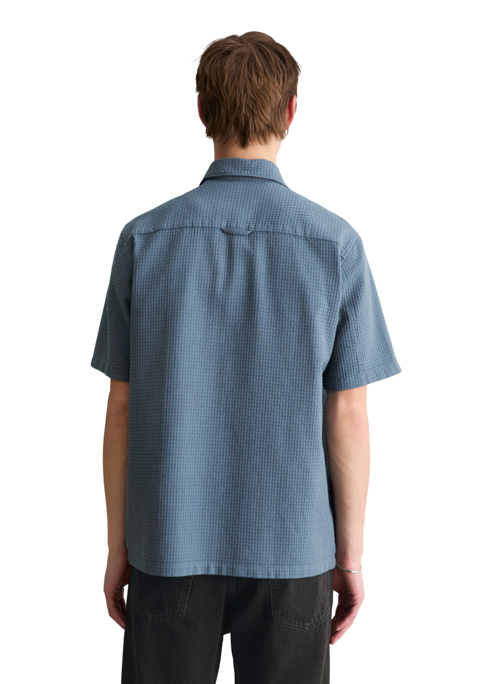 Thumbnail - Marc OPolo DENIM Kurzarmhemd "mit Karo-Struktur"