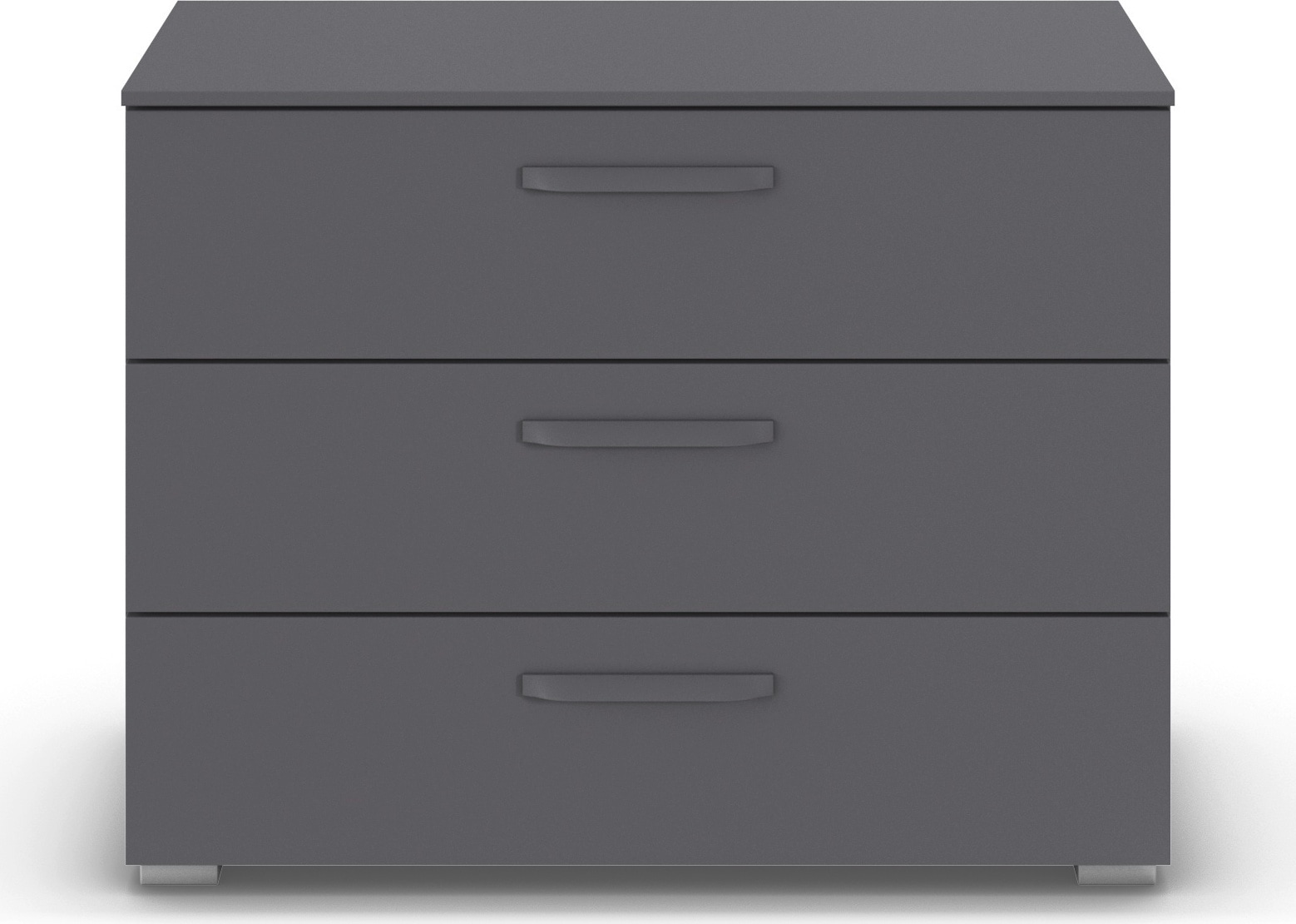 rauch Schubkastenkommode »Sideboard Schubladenkommode OTELI mit Dekor- und Hochglanzfront« Breite 80 cm inkl. Soft-Close-Funktion,  mit 3 geräumigen Schubladen für viel Stauraum MADE IN GERMANY