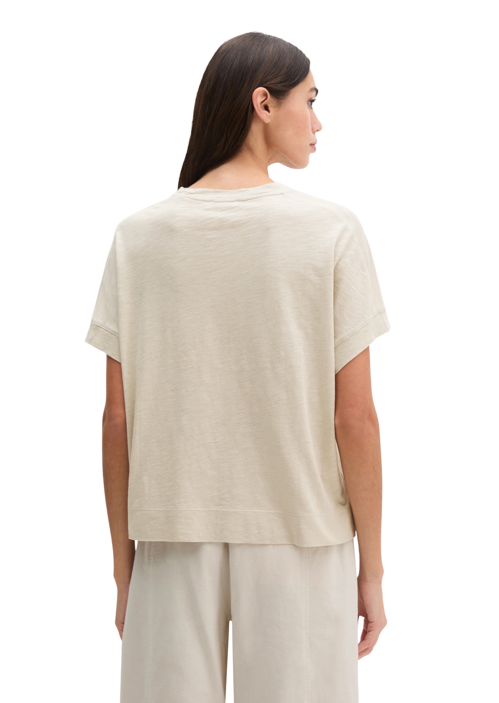 Marc O'Polo T-Shirt »mit angeschnittenen Ärmeln«