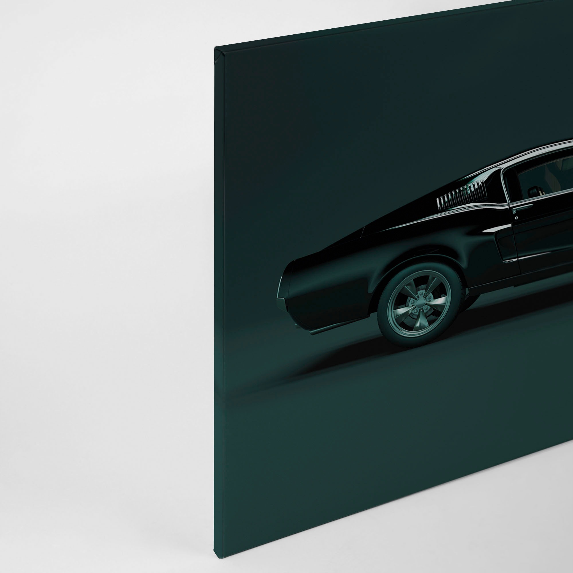 A.S. Création Leinwandbild »mustang«, Kunst-Auto-Kinder, (1 St.), Keilrahmen Bild Oldtimer Auto Leinwand-Bild Wohnzimmer modern Wandbild