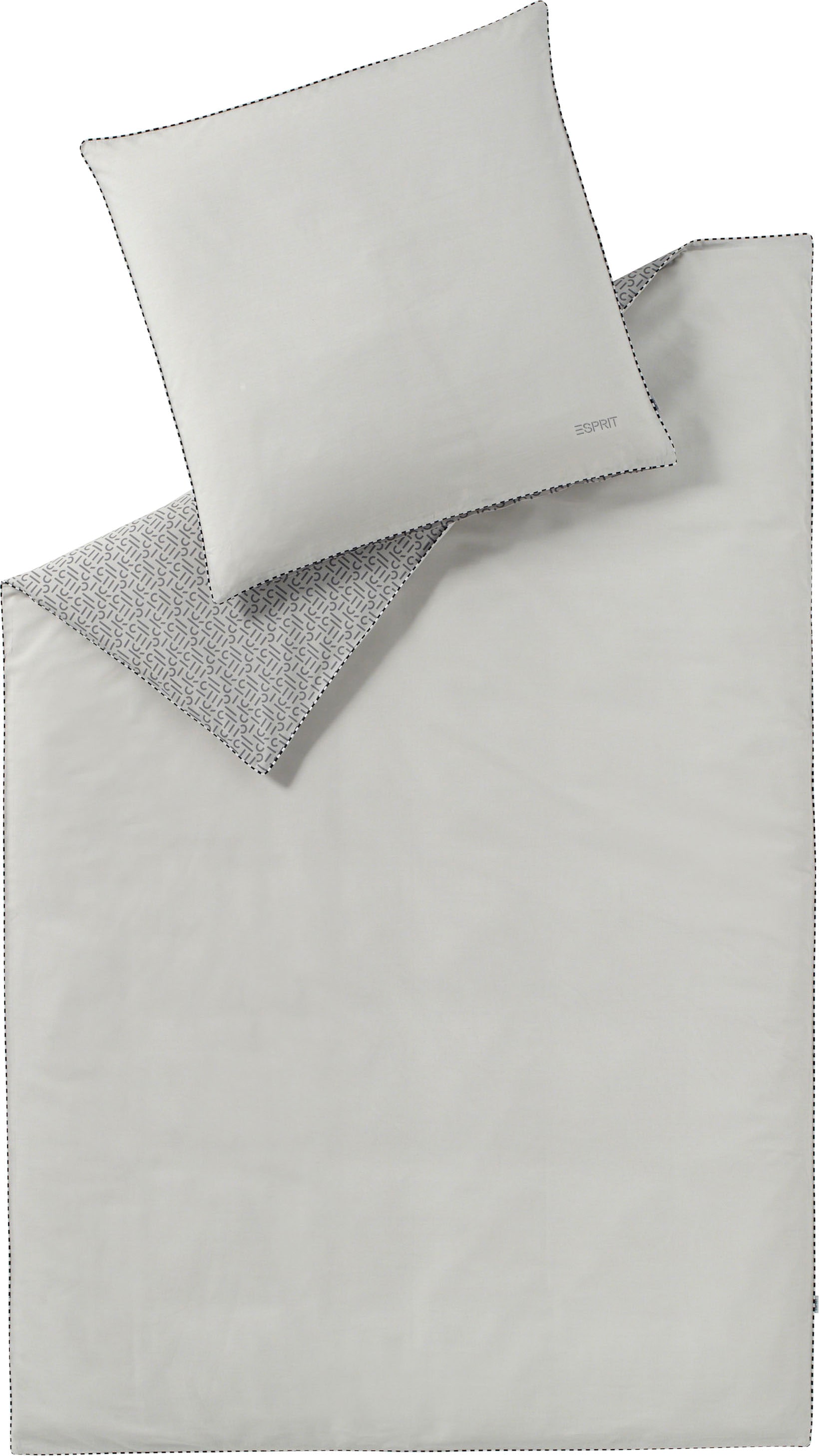 Esprit Wendebettwäsche "Scatter in Gr. 135x200, 155x220 oder 200x200 cm" 2 Stk. Bettwäsche aus Baumwolle, Bettwäsche mit Reißverschluss