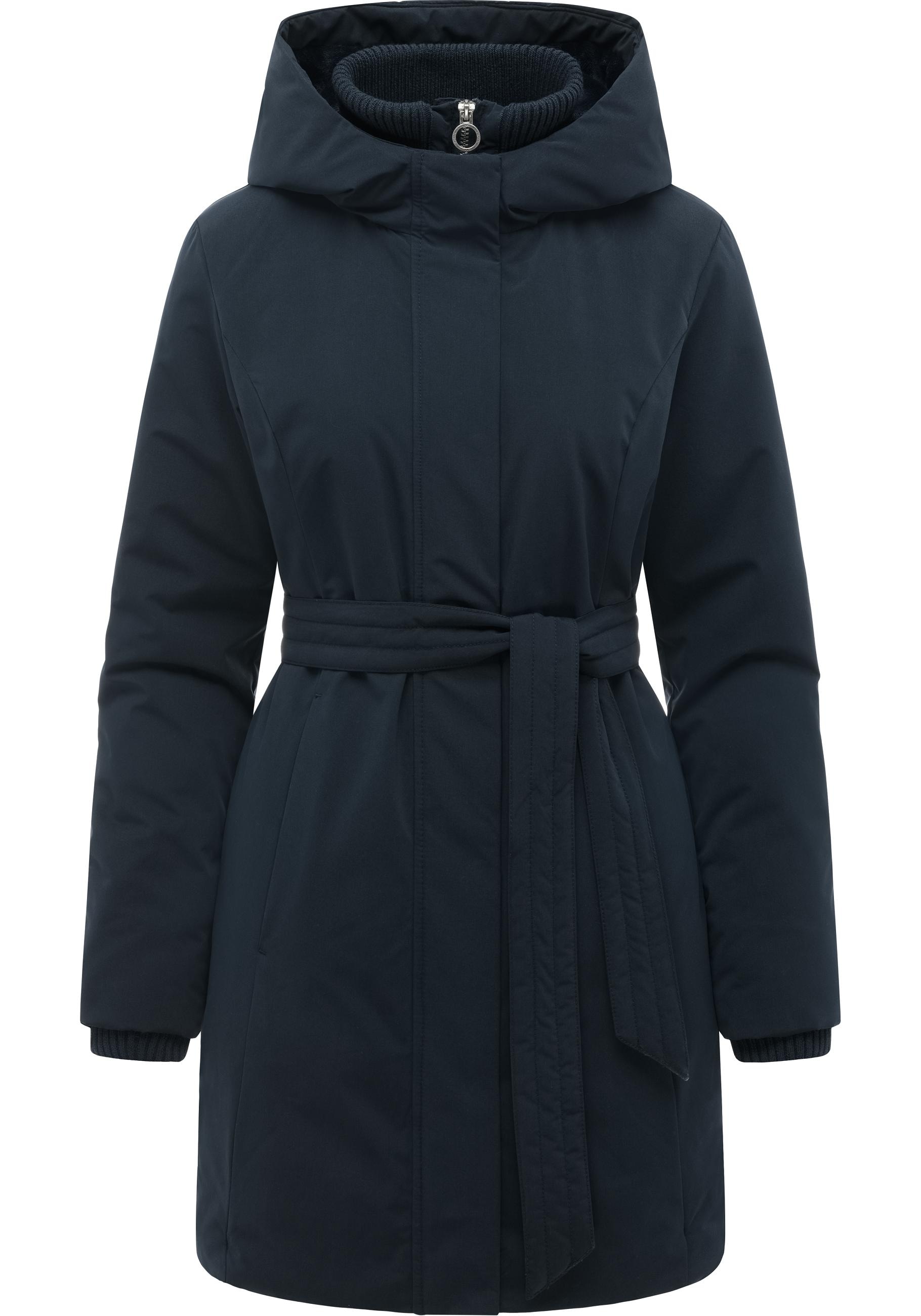 Ragwear Kurzmantel "Northe Y" Wintermantel mit Taillengürtel