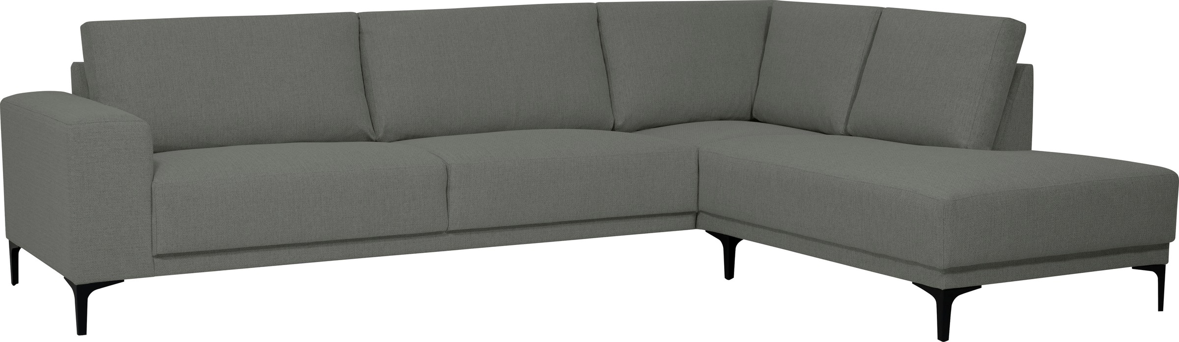 Thumbnail - Places of Style Ecksofa "Xander, L-Form,", Breite 289 cm, Webstoff, Soft-Touch Chenille, schwarze Metallfüße
