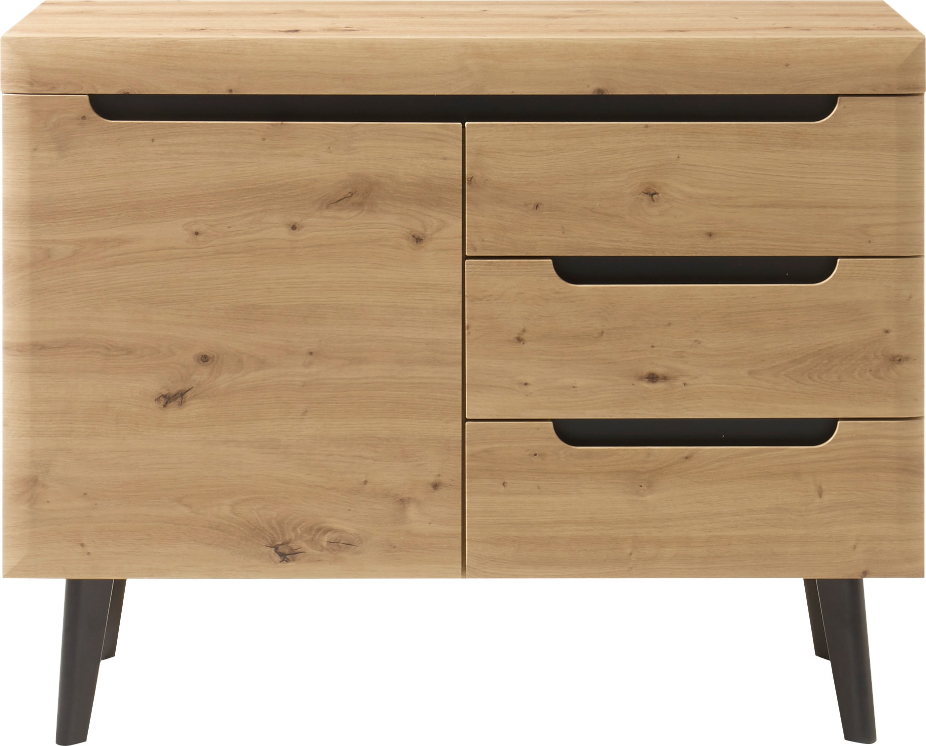 INOSIGN Sideboard »Sideboard Torge, Anrichte im skandinavischen Design, Kommode«, (1 St.), abgeschrägte Füße; in zwei Farben und Größen erhältlich