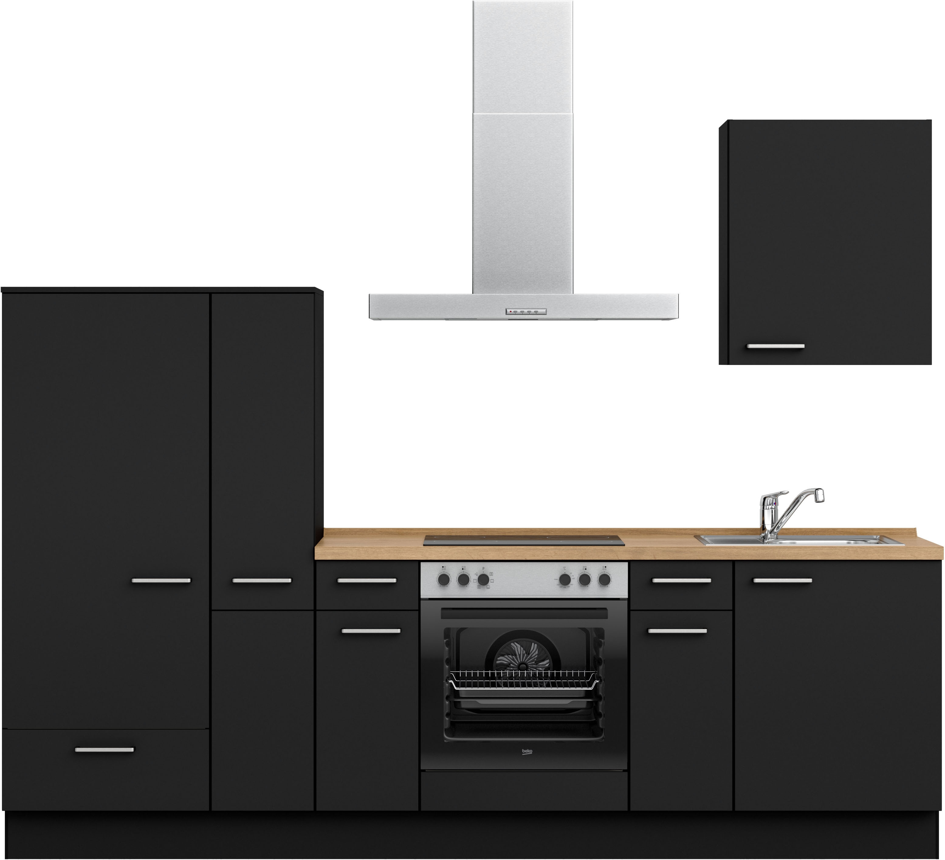 nobilia ""Touch I", NEU: individuell anpassbar mit gratis Profi-Beratung" vormontiert, Breite 270 cm, Ausrichtung wählbar, wahlw. mit E-Geräten