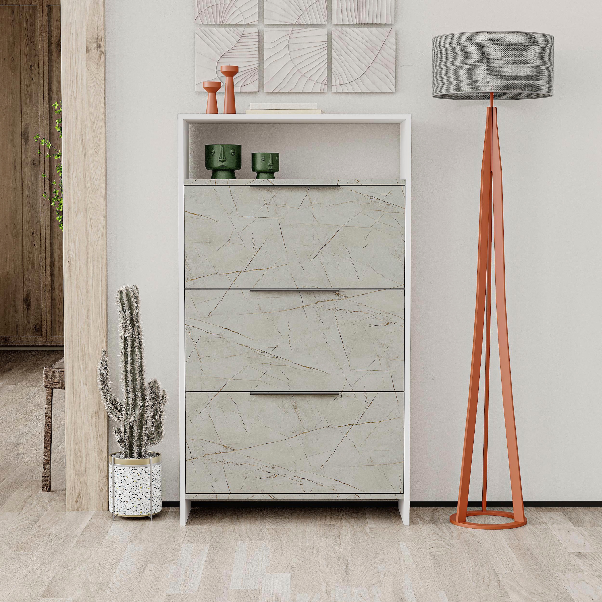 Decortie Schuhschrank »Kaju Schuhschrank«, (Packung), Einfache Montage,Platzsparend