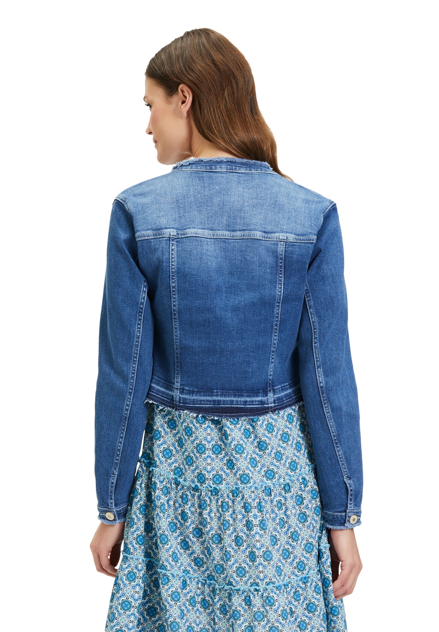 Cartoon Jackenblazer »Cartoon Jeansjacke ohne Verschluss«, Taschen