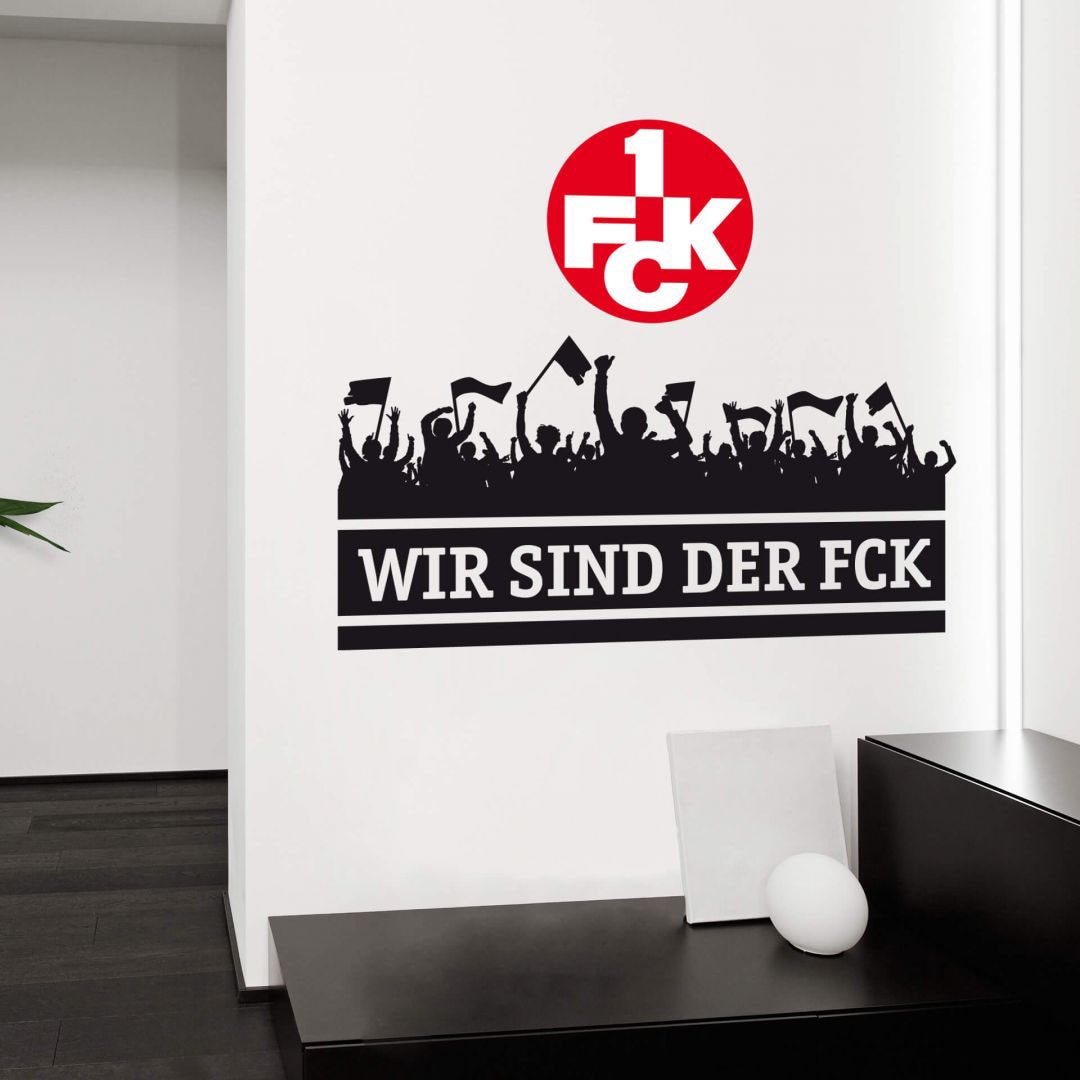 der sind FCK »Wir Wall-Art BAUR St.) Logo«, | mit (1 kaufen Wandtattoo