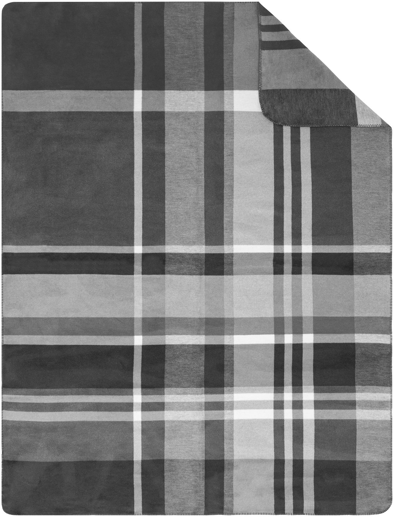 IBENA Wohndecke "Wohndecke Falkland" mit zeitlosem Karo-Design günstig online kaufen