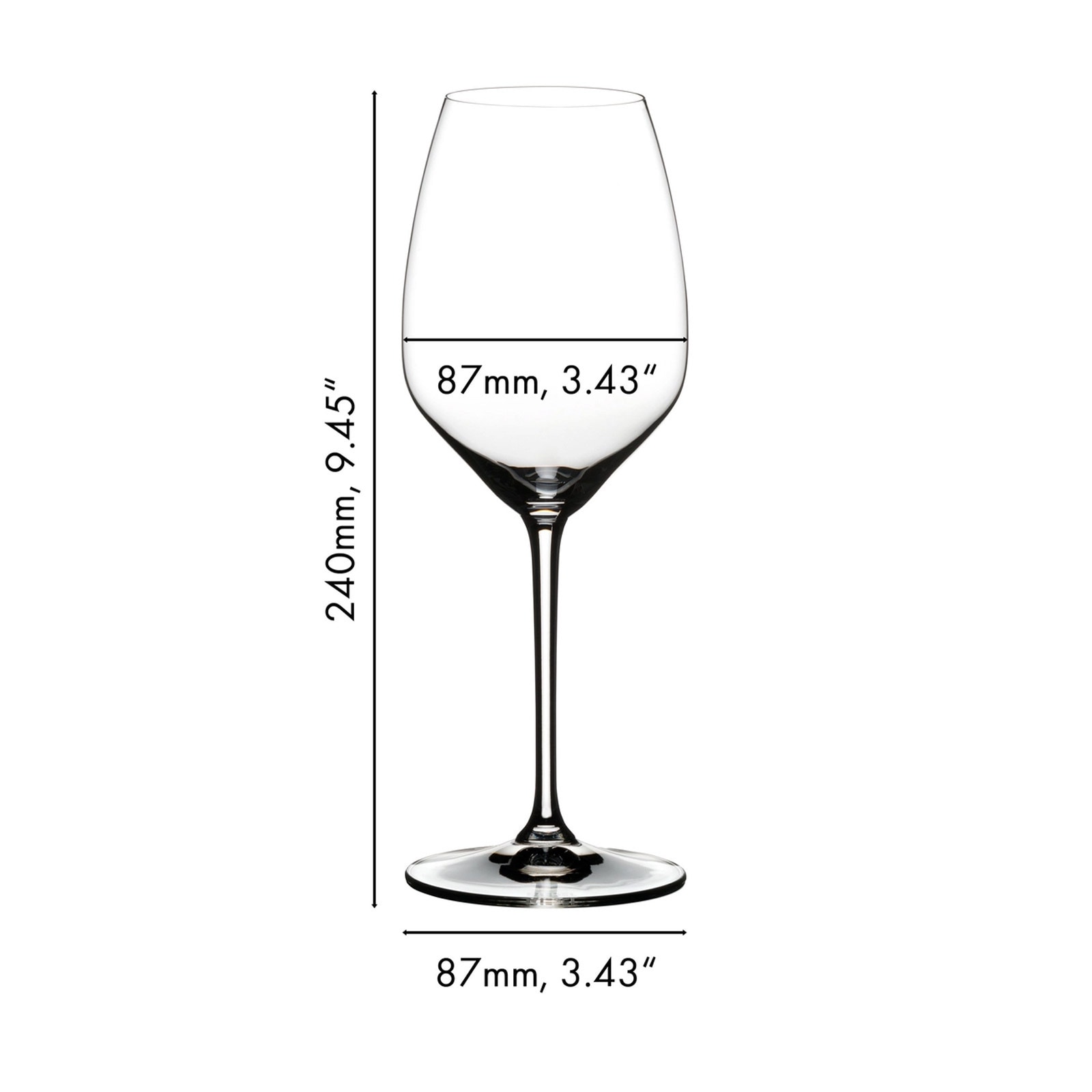 RIEDEL THE WINE GLASS COMPANY Weißweinglas »Riesling / Sauvignon Blanc Gläser Extreme 490 ml 2er Set transparent« Spülmaschinenfest