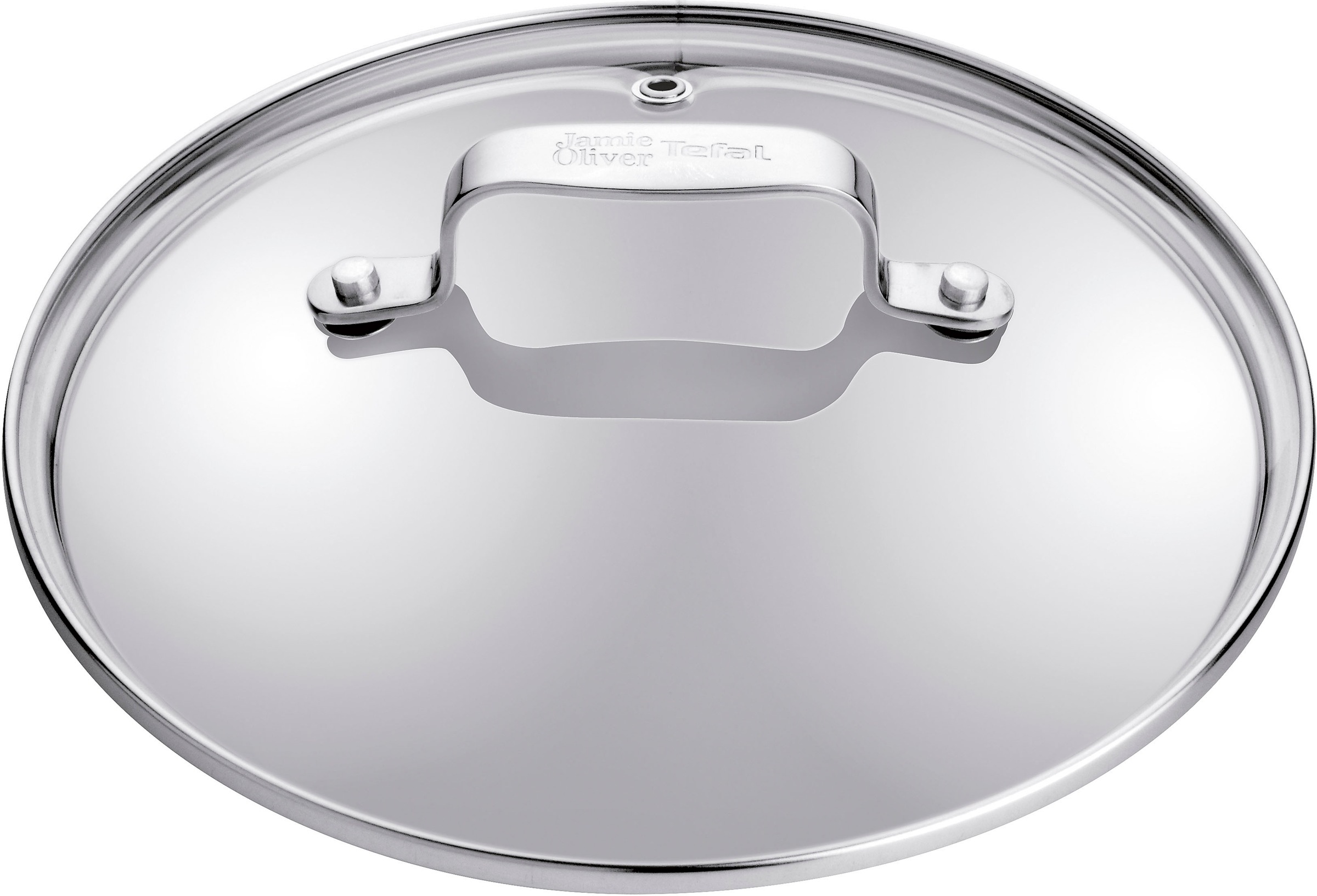 Tefal Deckel "by Jamie Oliver B89985" Überlaufschutz, Dampfauslassventil, Edelstahlrand