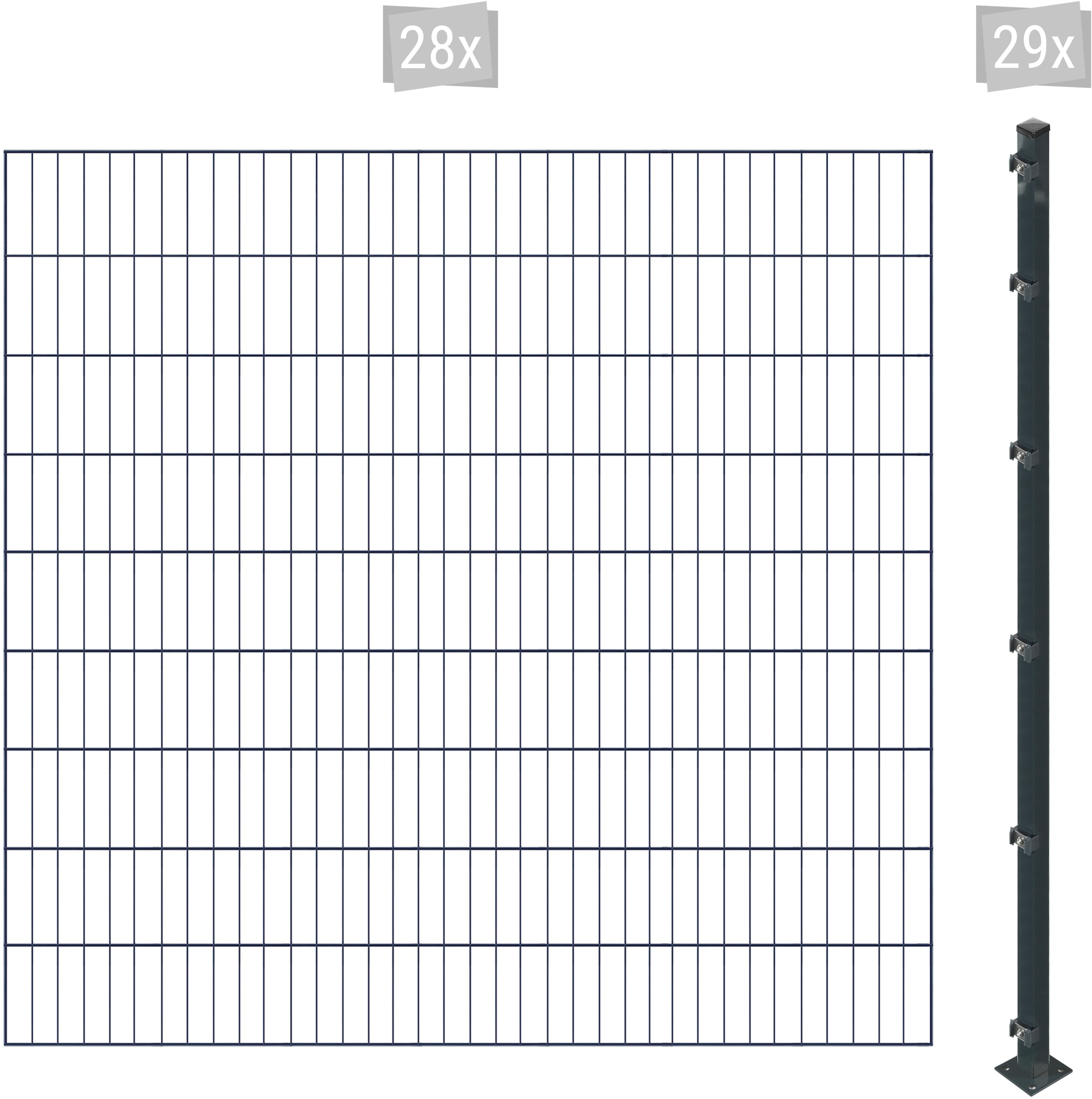 Arvotec Einstabmattenzaun »ESSENTIAL 180 zum Einbetonieren«, Zaunhöhe 180 cm, Zaunlänge 2 - 60 m