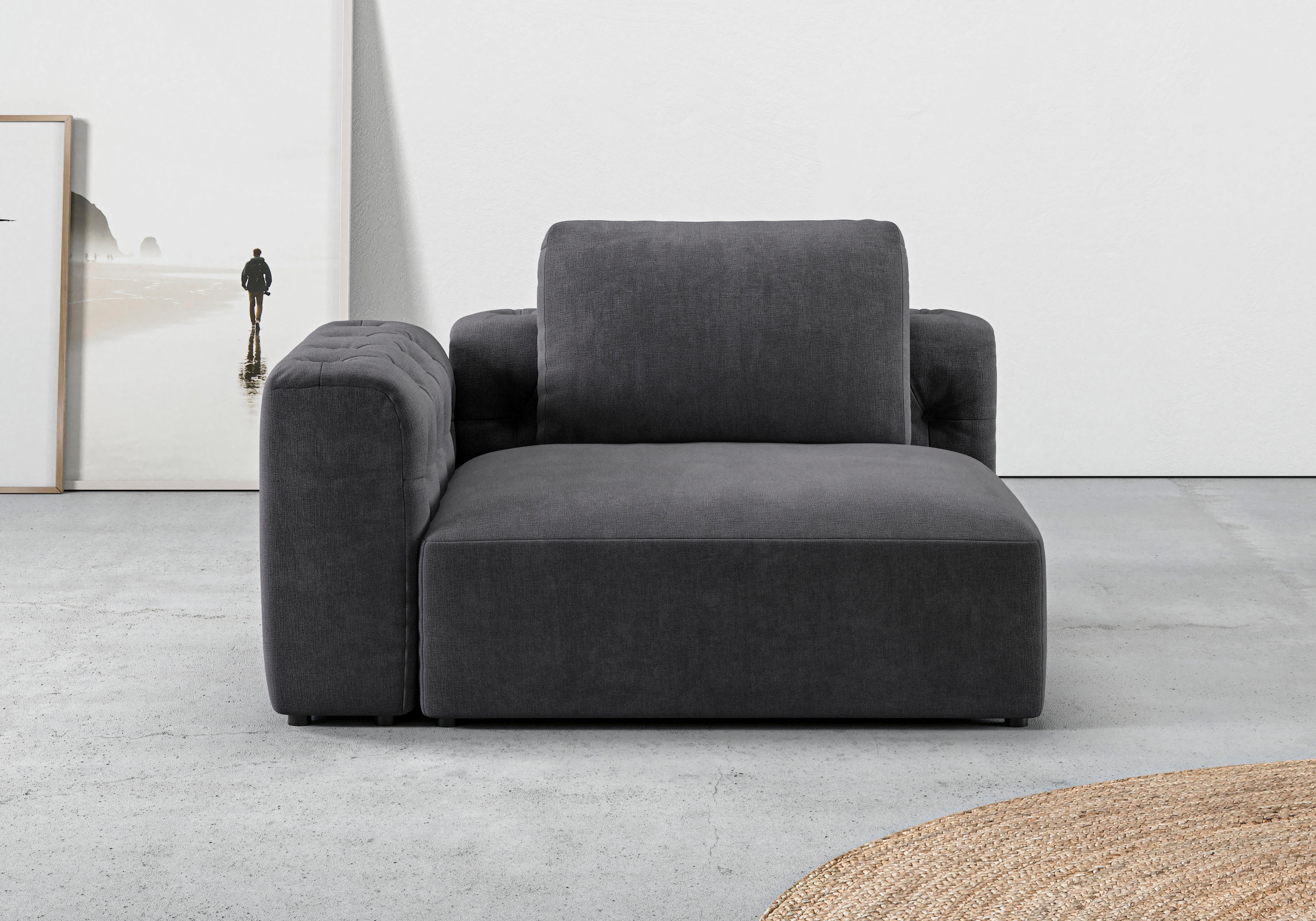 RAUM.ID 1,5-Sitzer »Cushid«, Modul-Eckteil, auch einzeln stellbar, Breite 134 cm