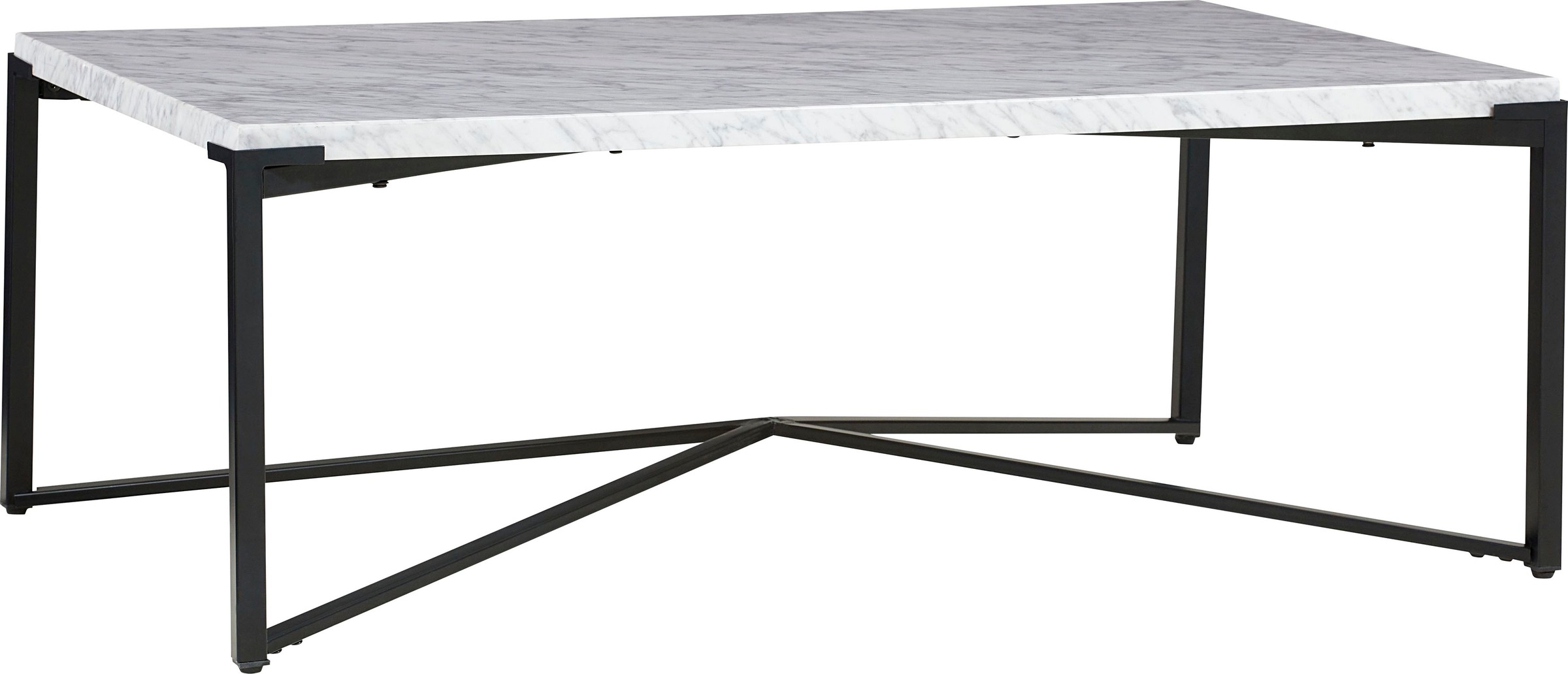 Leonique Couchtisch "Saxon Couchtisch" Couchtisch, rechteckig, helle Marmor günstig online kaufen