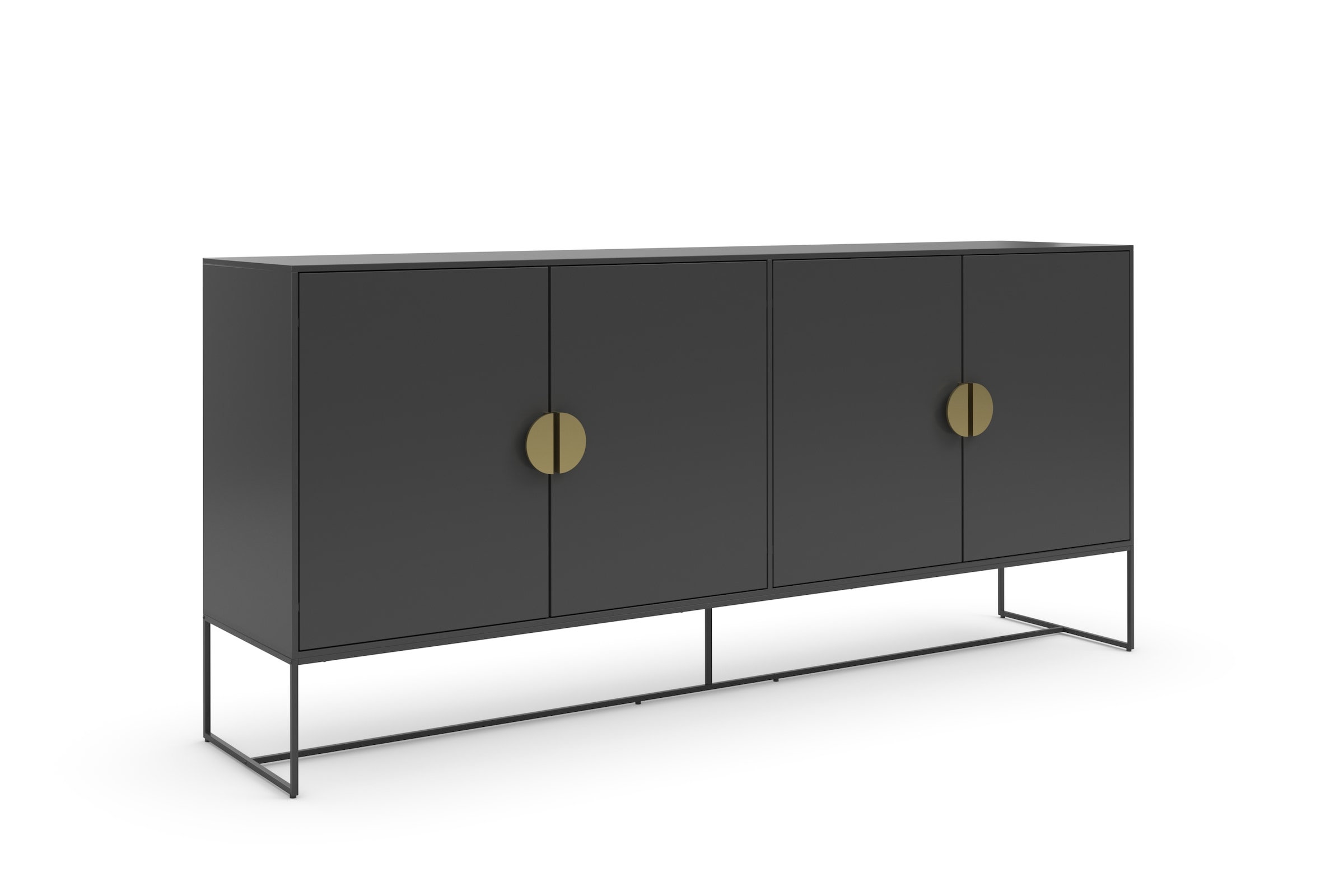 Places of Style Sideboard »Abito«, Kommode mit Drehtüren, 2 Einlegeböden, Breite 180 cm