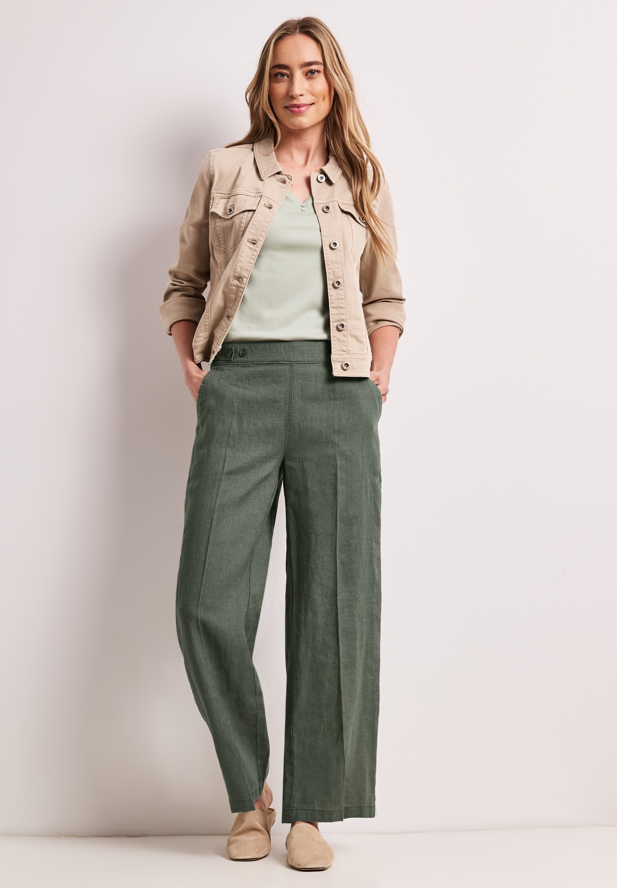 Cecil Dehnbund-Hose  High Waist