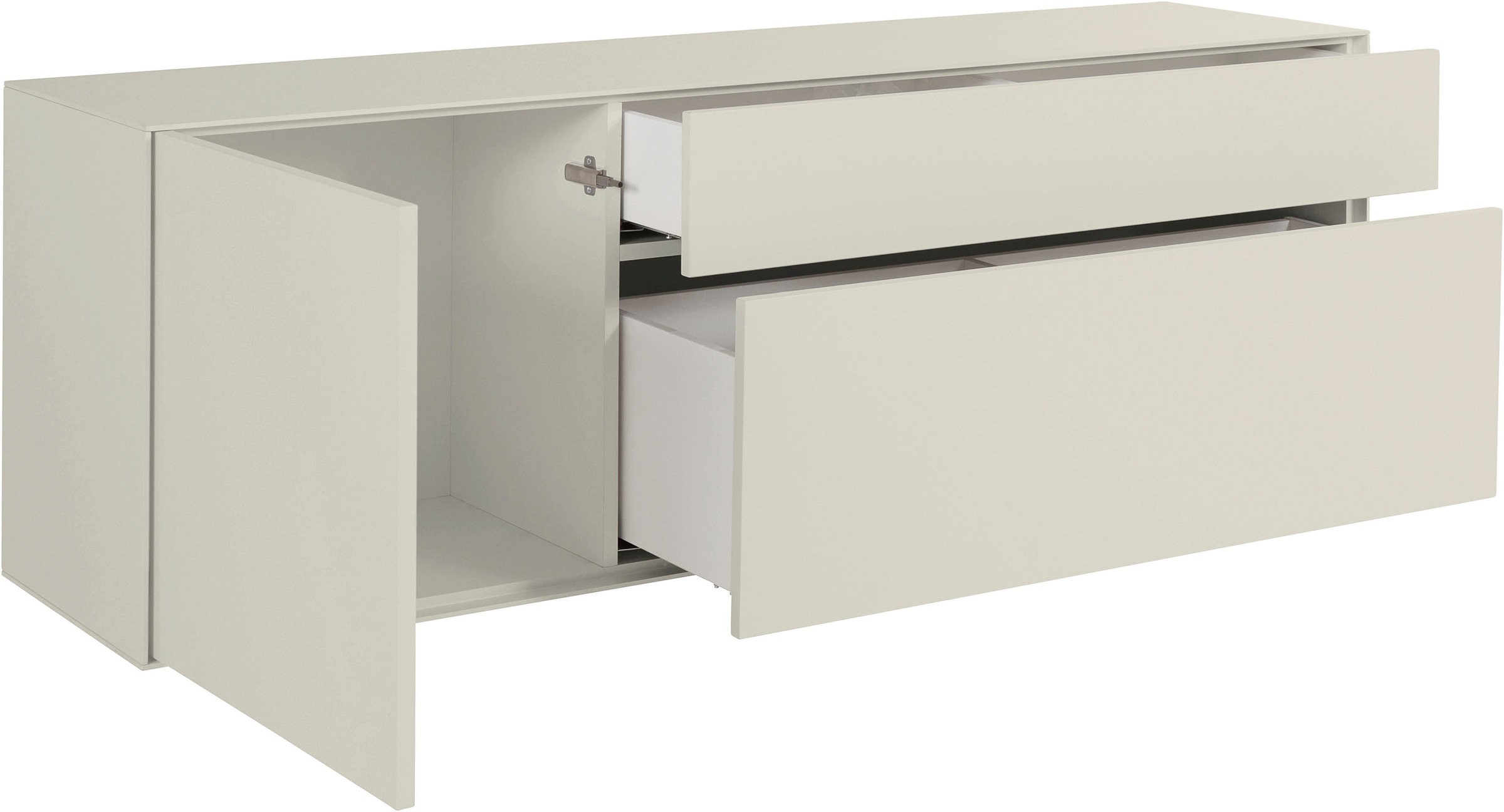 LeGer Home by Lena Gercke Lowboard »Essentials«, Breite: 167 cm, MDF lackiert, Push-to-open-Funktion