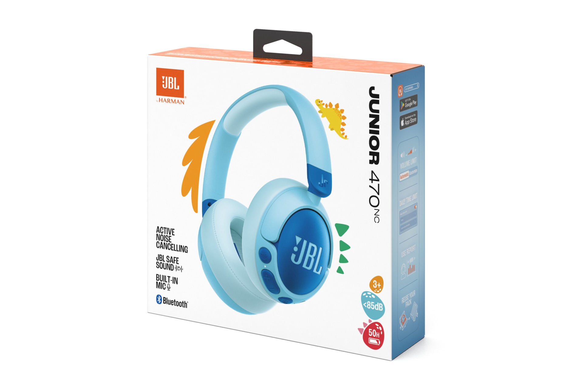 JBL Kinder-Kopfhörer »Junior 470NC«, A2DP Bluetooth, Active Noise Cancelling (ANC)