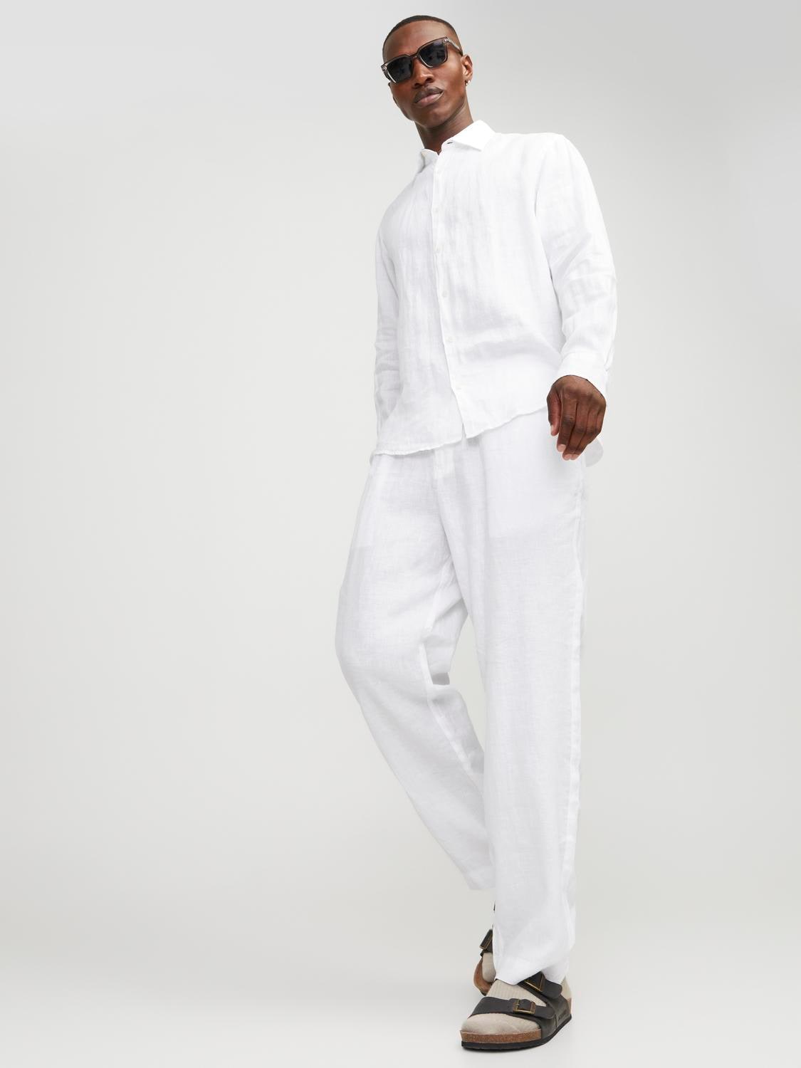 Jack & Jones Chinohose »JPSTKARL LAWRENCE LINEN CHINO SN«