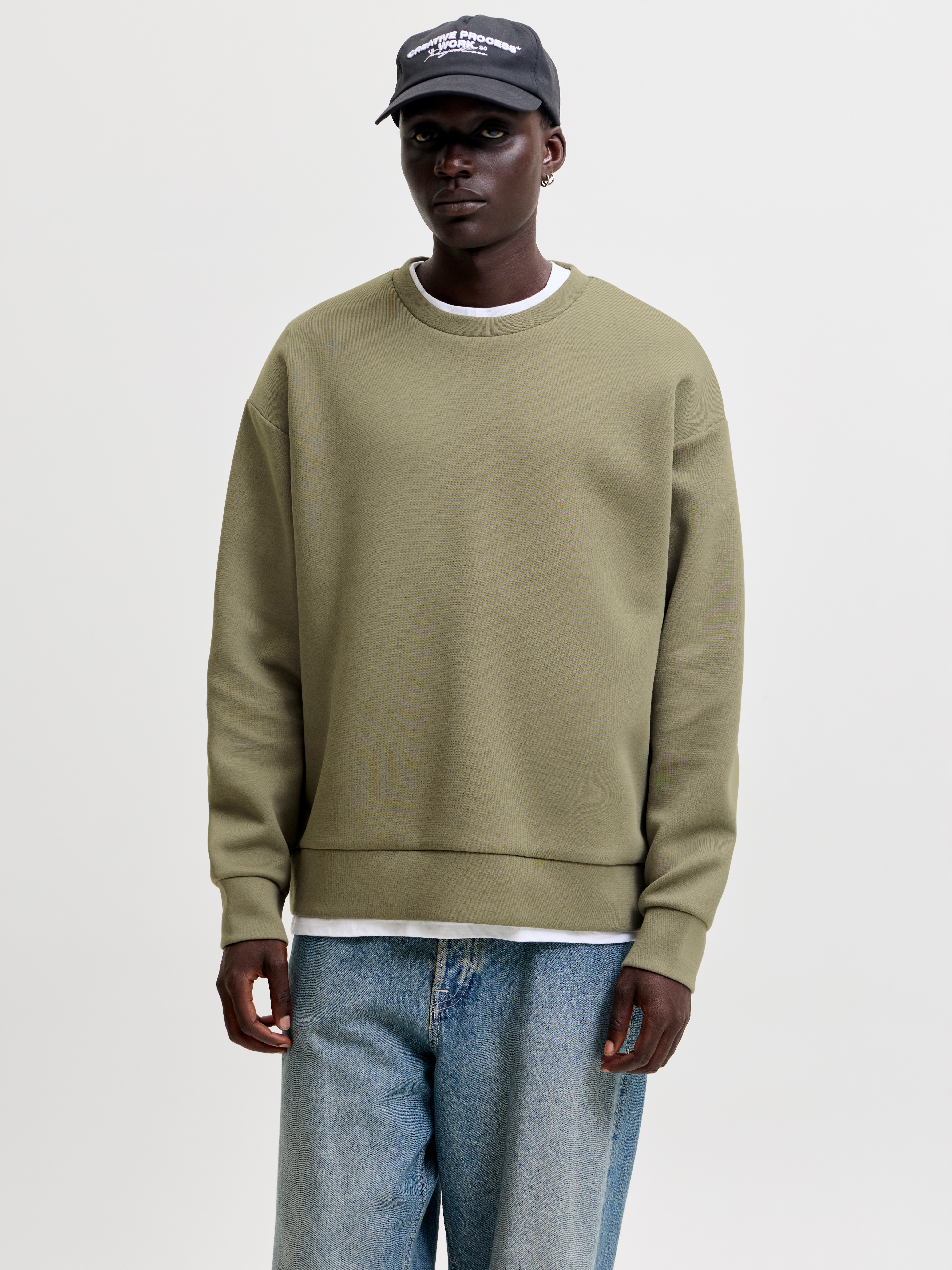 Jack & Jones "JJEBARRON SWEAT CREW NECK NOOS", Materialmix, loose fit