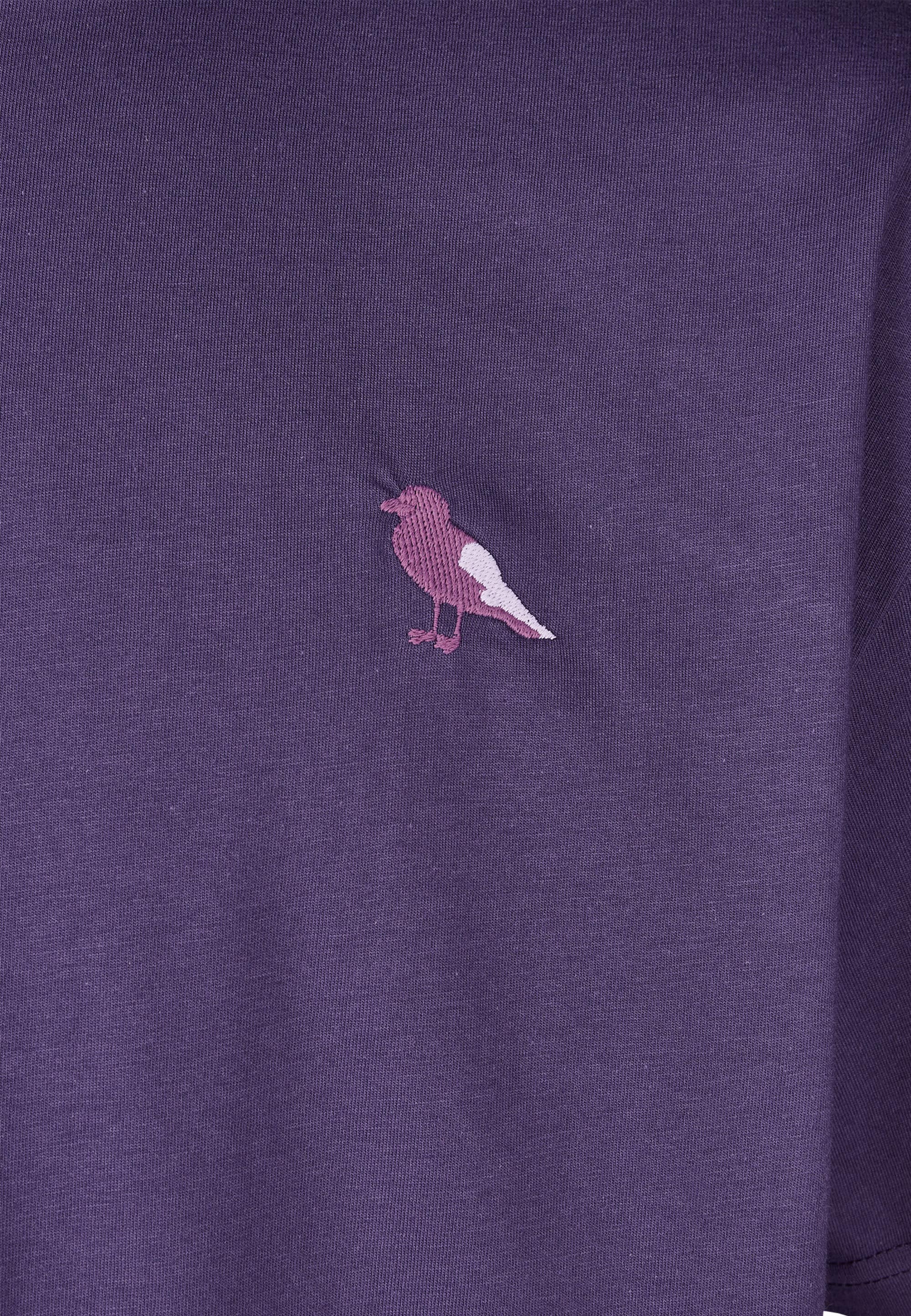 Cleptomanicx T-Shirt »Embroidery Gull Mono«, mit lockerem Schnitt