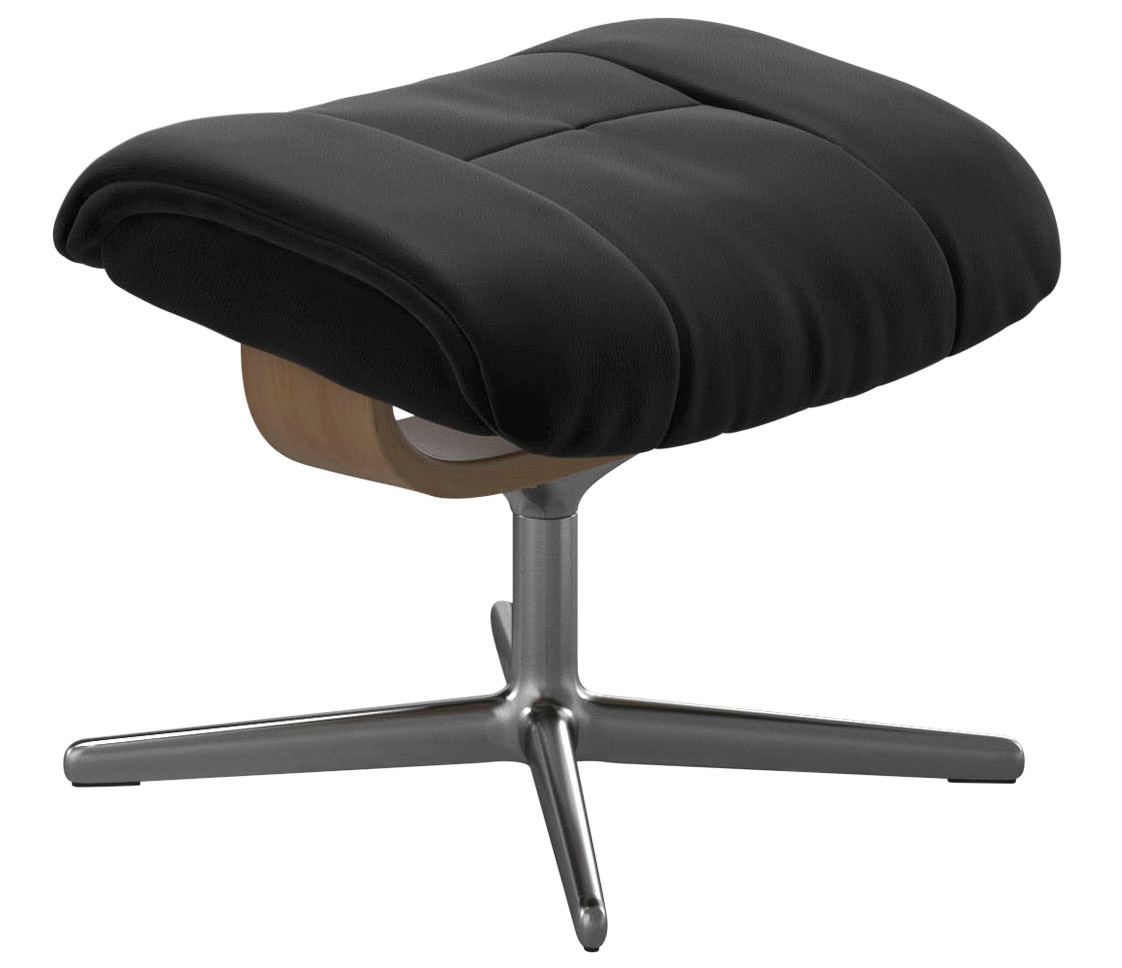 Stressless Fußhocker "Mayfair" mit Cross Base, Größe S, M & L, Holzakzent Eiche