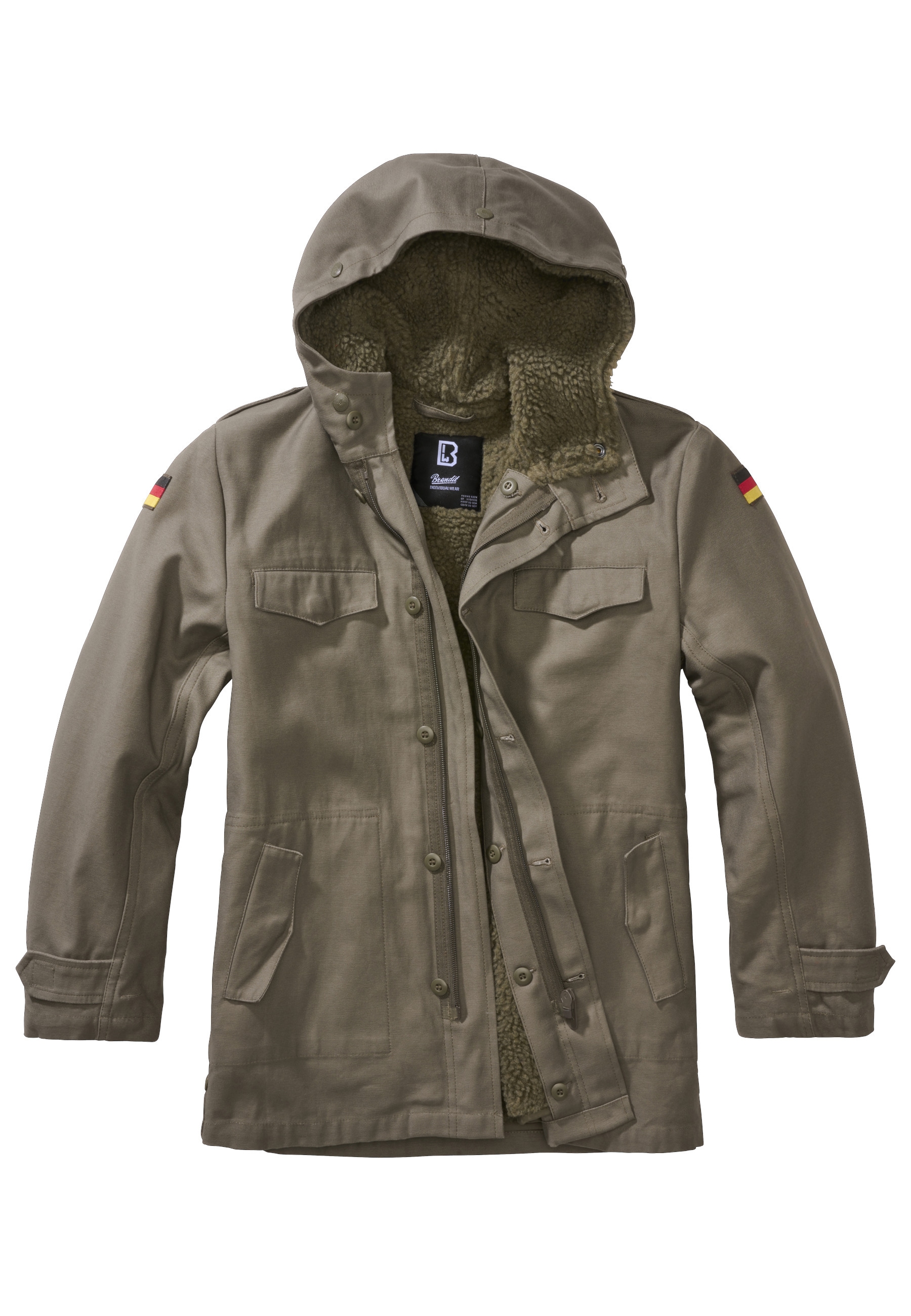 Brandit Parka »Brandit Herren Kids BW Parka« 1 Stk. tlg. mit Kapuze