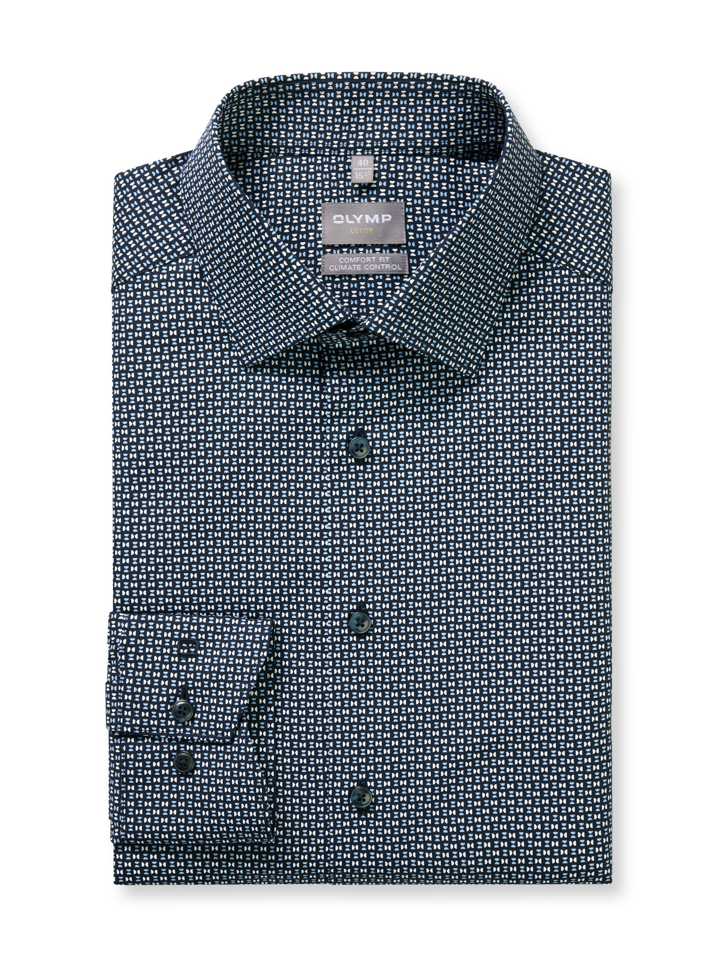 OLYMP Langarmhemd »Luxor 24/Seven comfort fit« Businesshemd, comfort fit, New-Kentkragen