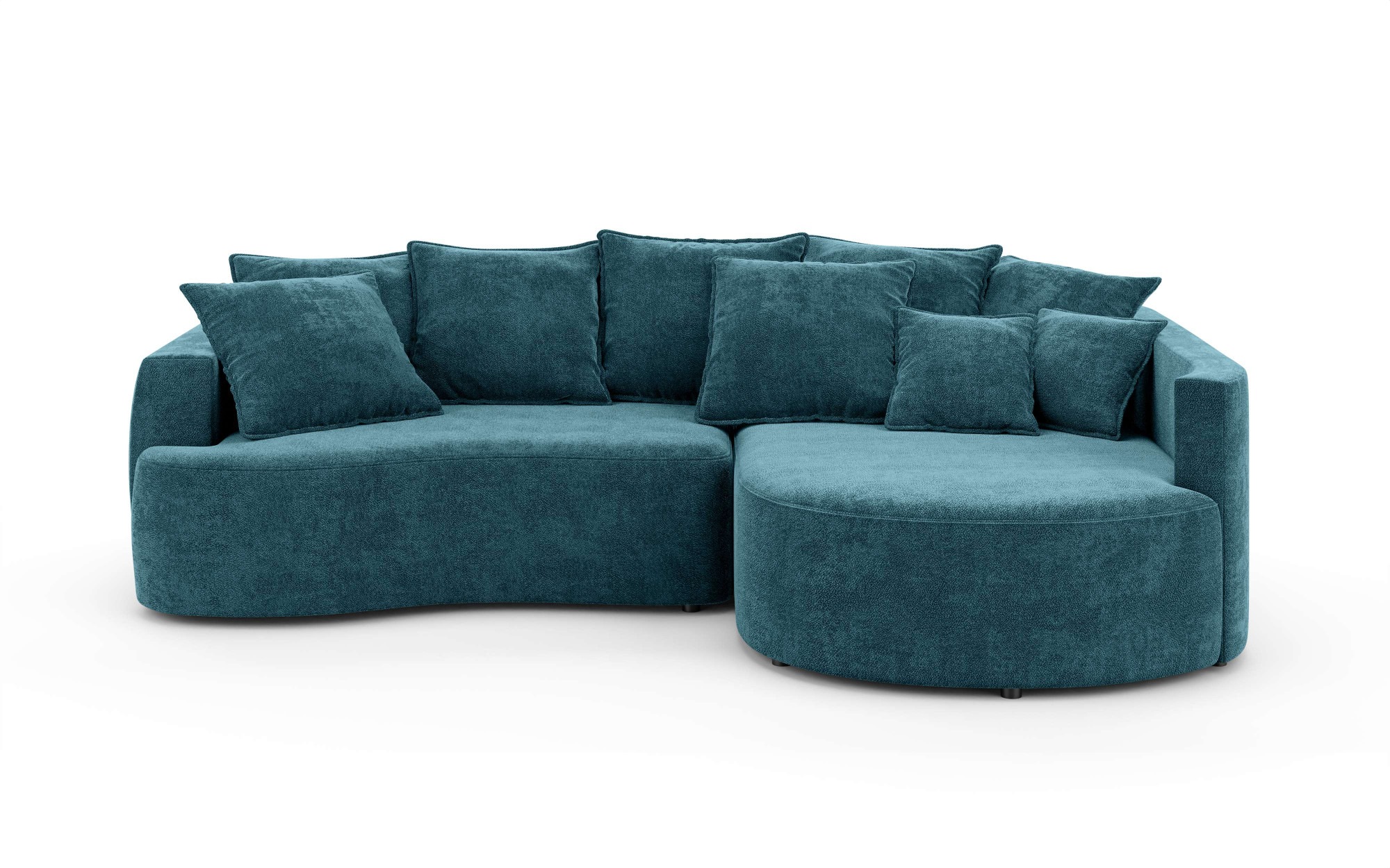 Home affaire Ecksofa "Kahekili, Schlafsofa mit Bettkasten, Maße B/T/H: 255/ günstig online kaufen