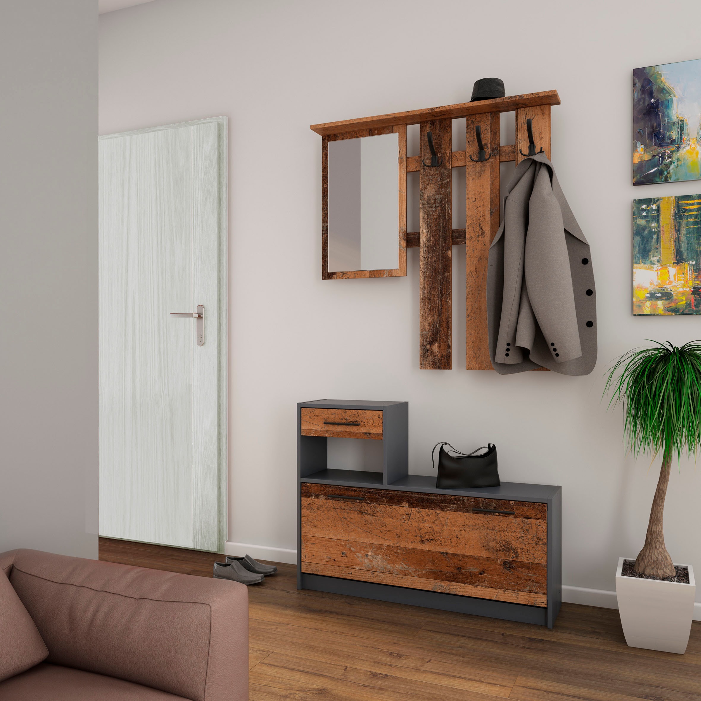 INOSIGN Garderoben-Set "Tamina" 2 Stk. tlg. günstig online kaufen